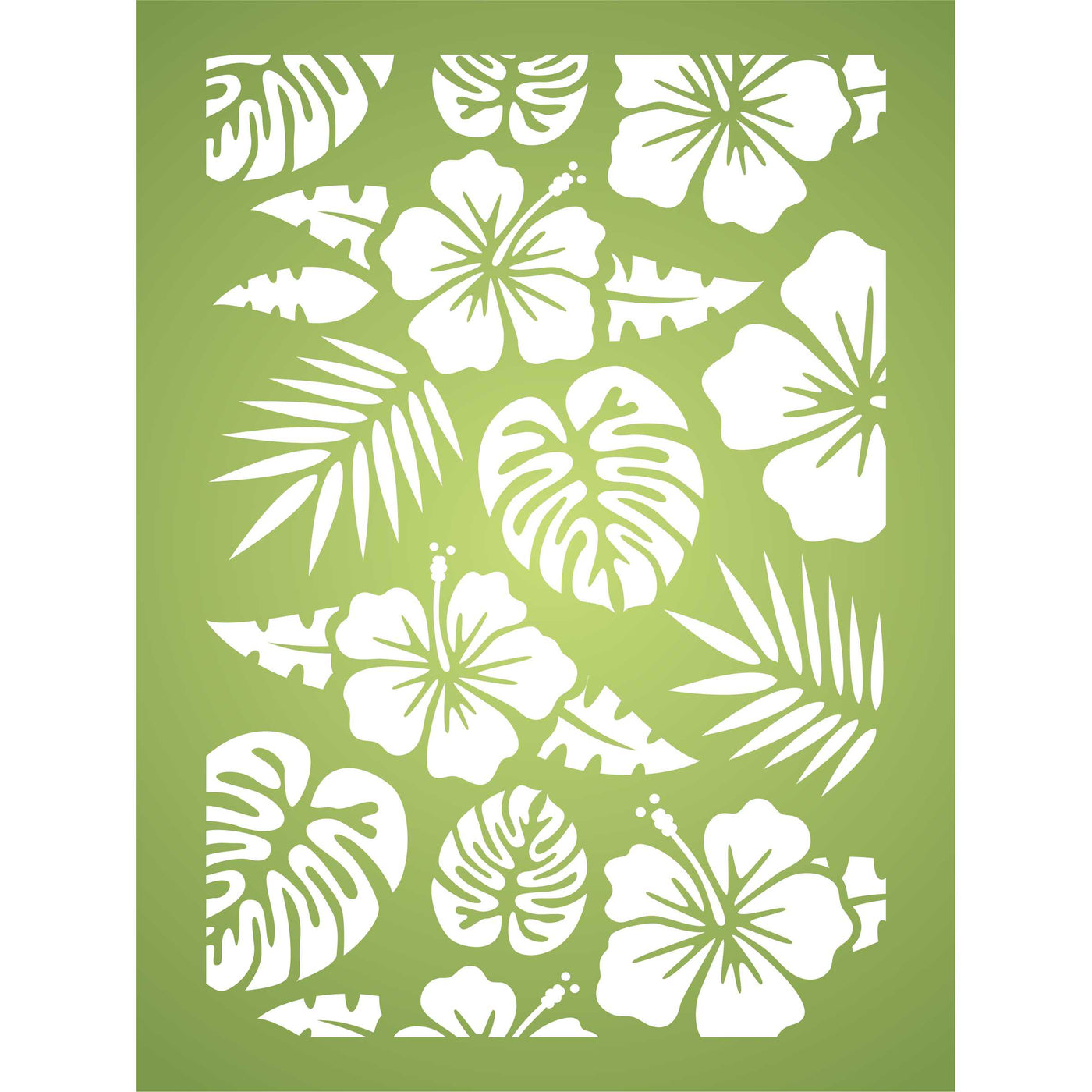 Tropical Layering Stencil, 4.5 x 6.5 inch - Layering use to add Texture and Design