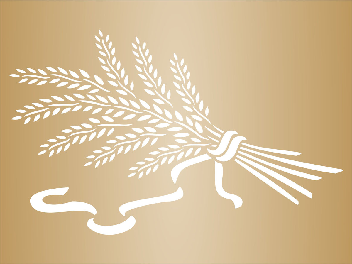 Wheat Sheaf Stencil,33.02 x 20.32 cm - Vegetable Kitchen