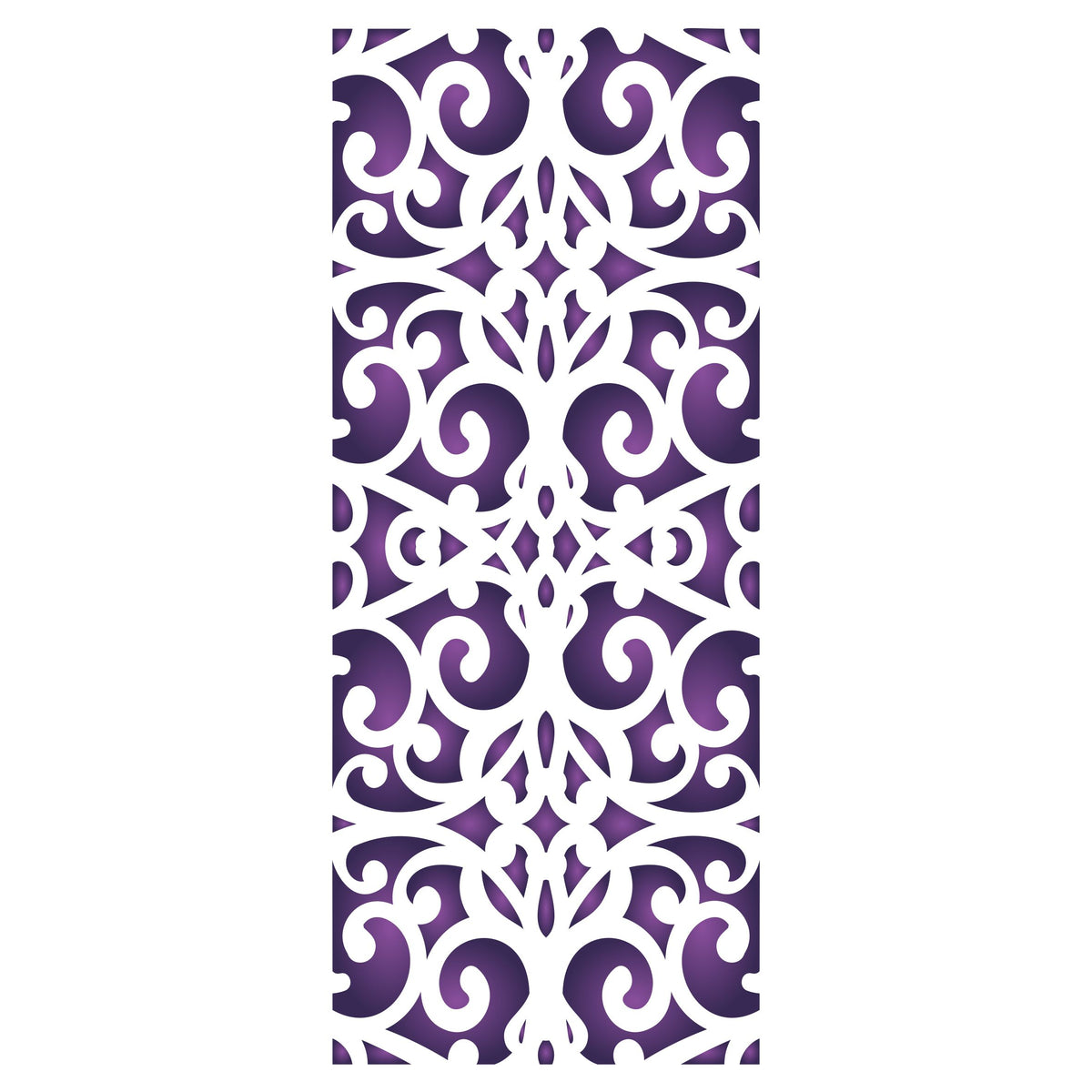 Slimline Panel Stencil, 10.16 x 22.86 cm - Screen Panel Card Making Slimline DiesCards Template