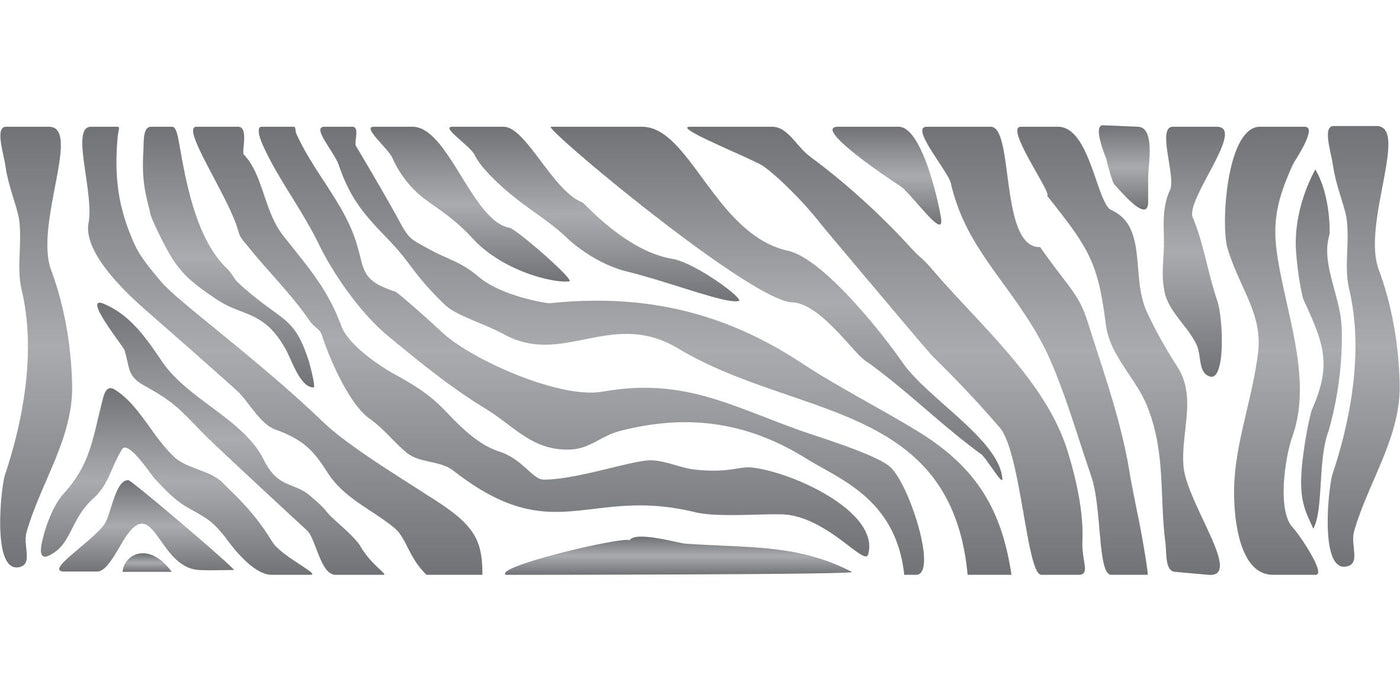 Zebra Stripe Stencil - Animal Skin Pattern Border