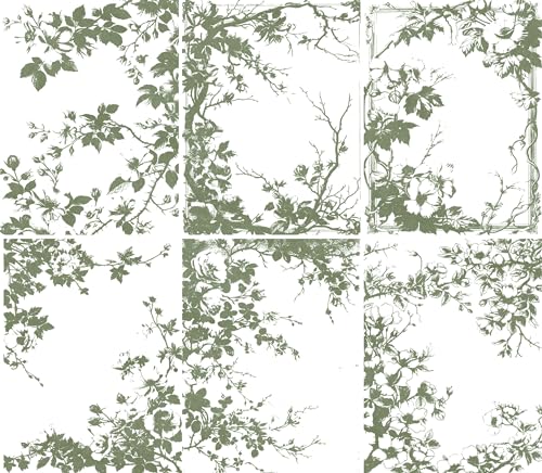 Branches Rice Paper Frame, 20.32 x 26.67 cm - Overlay Decoupage Scrapbook Crafts
