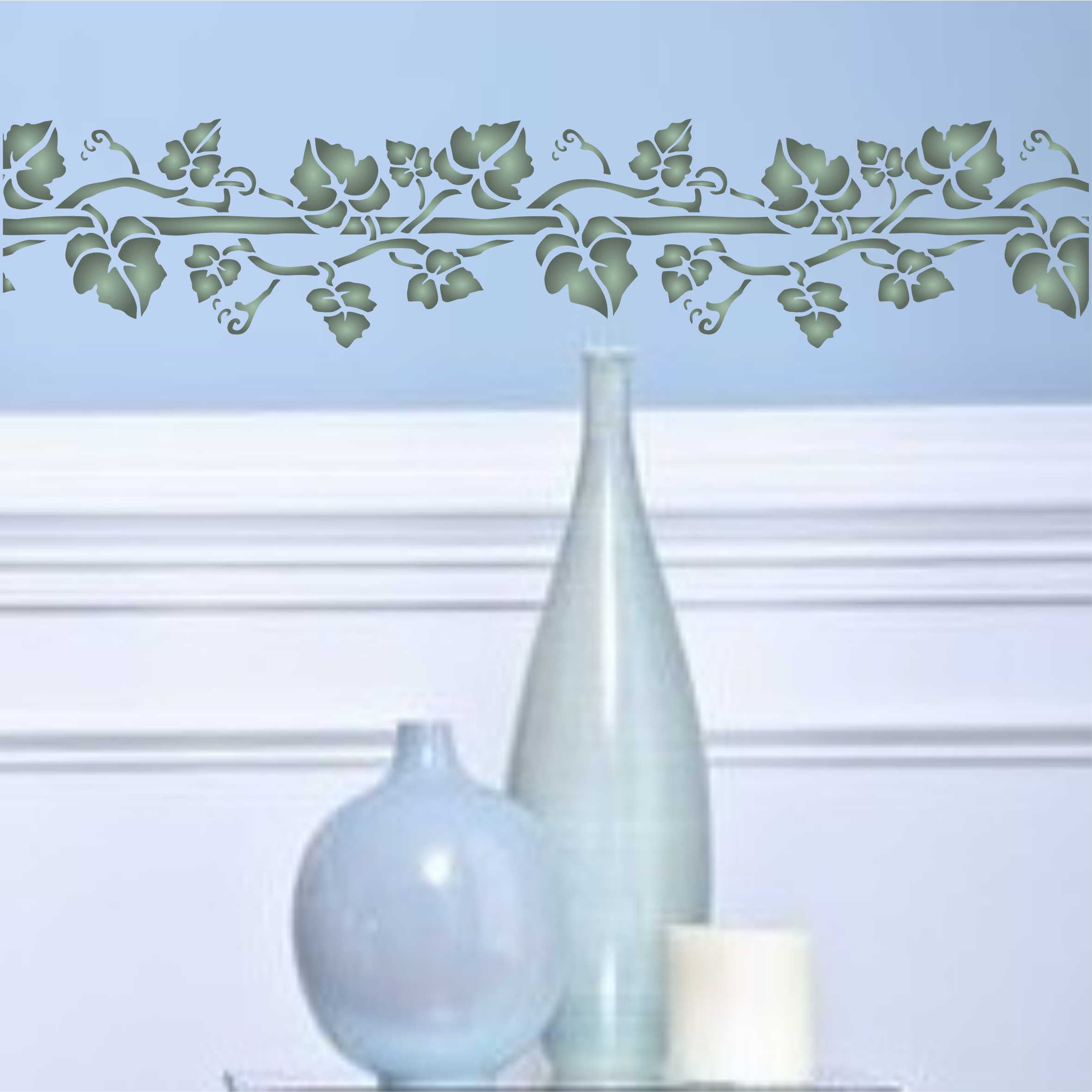 Vine Stencil - Classic Leaf Border