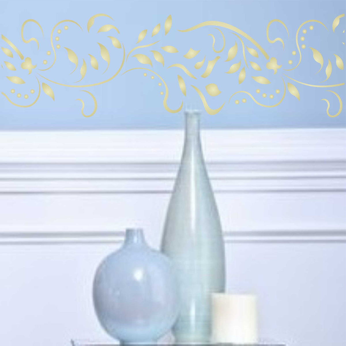 Vine Stencil - Creeper Plant Floral Border