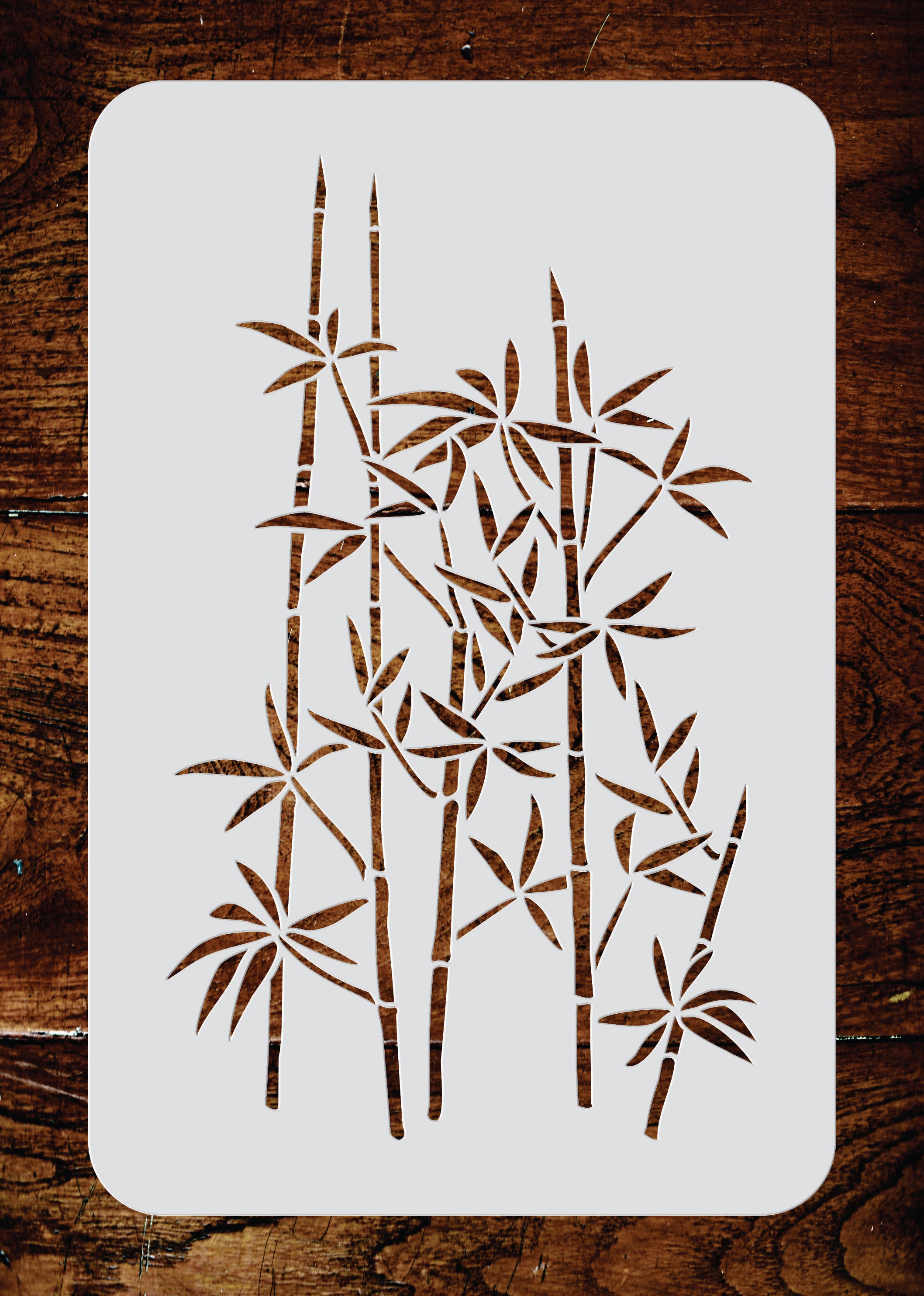 Bamboo Stencil - Classic Oriental Plant Leaves