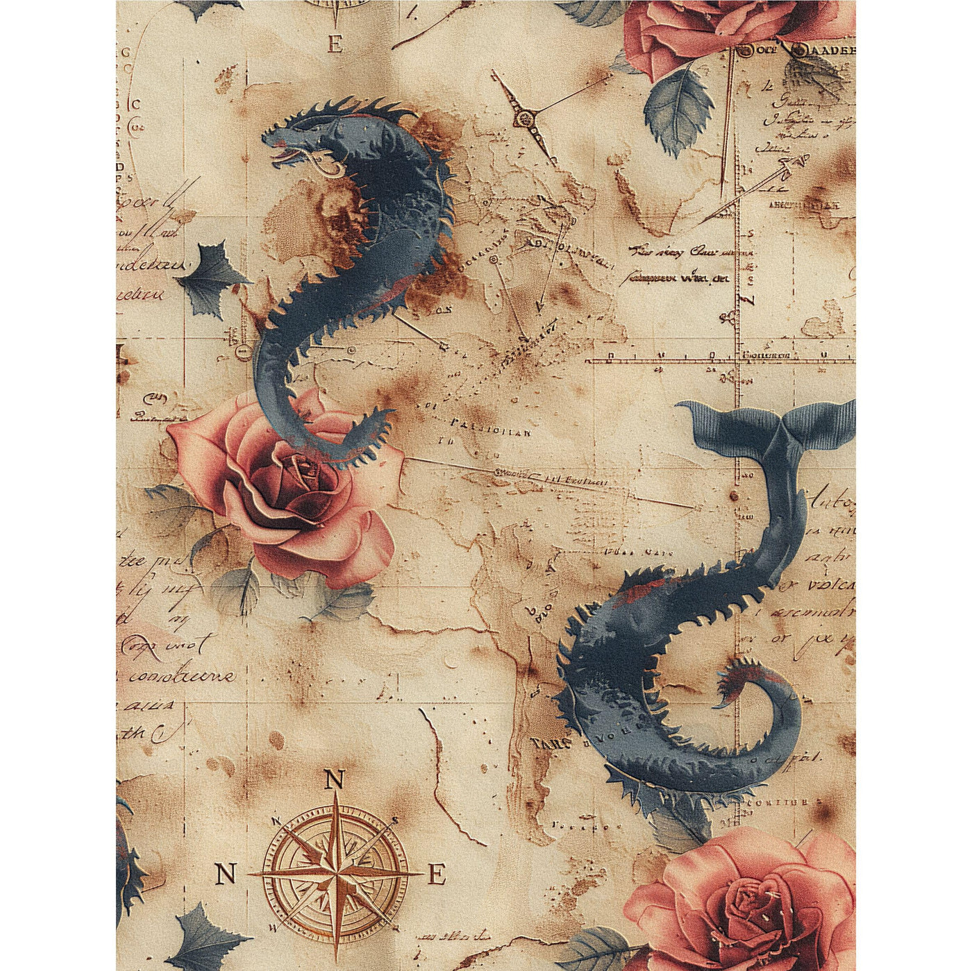 Dark Backgrounds Rice Paper – for Decoupage Scrapbooking Cards Crafts