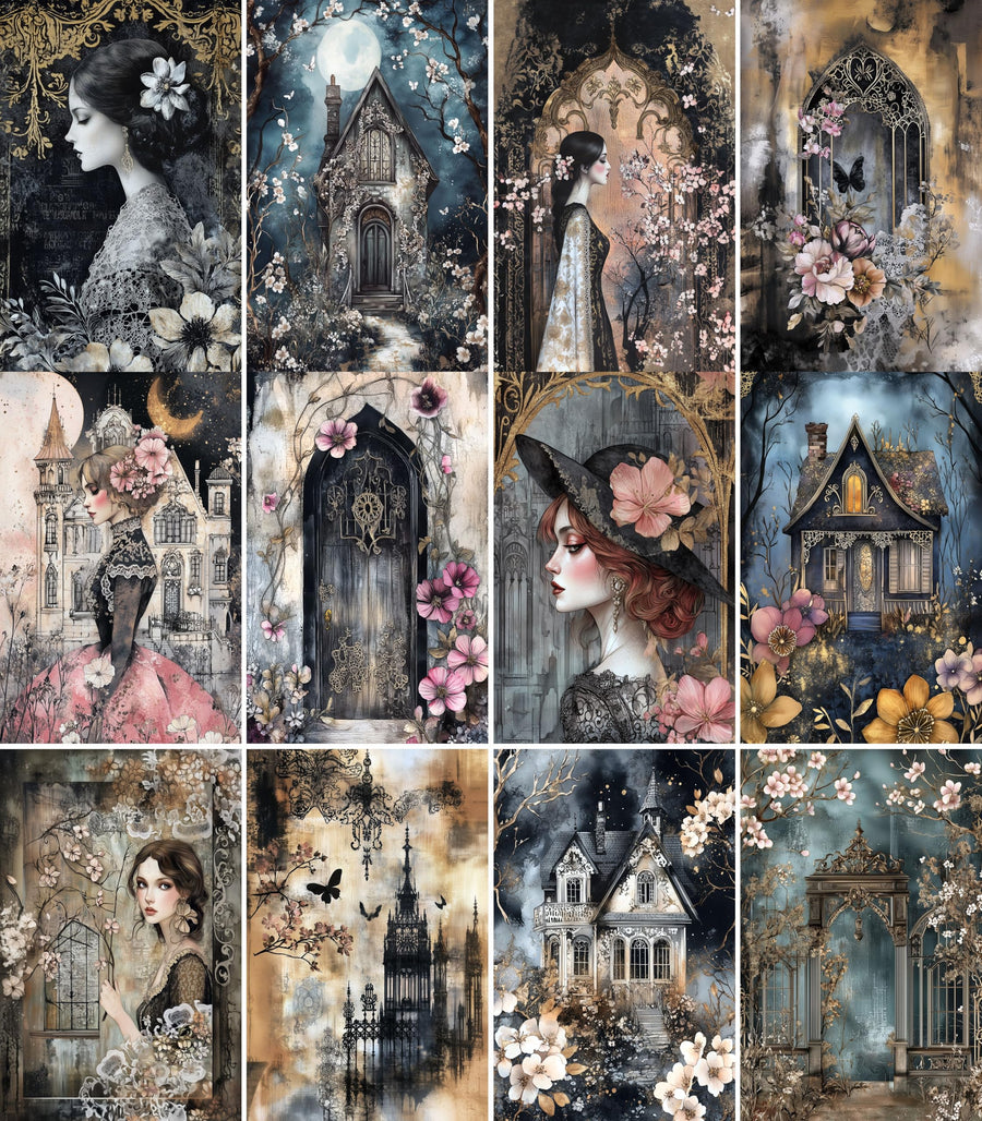Decoupage Rice Paper, 20 x 26.5cm (6 Sheets) – 6x Decoupage Papers for Collage, Mixed Media, Card Making & Crafts, Decoupage by CRAFT KREATIVELY