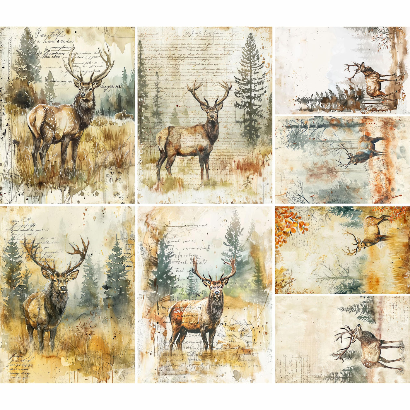 Animal Rice Papers – Decoupage Paper 6x Designs for Collage, Mixed Media, Card Making & Crafts, Decoupage by CRAFT KREATIVELY