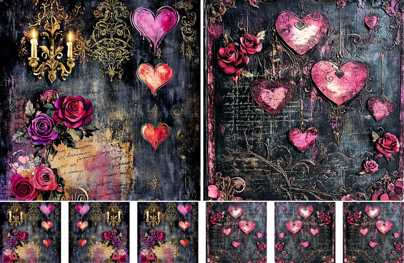 Decoupage Rice Papers - 4 Sheets | 8 Unique Designs | Versatile Christmas Designs for Art Projects & Crafting by CRAFT KREATIVELY
