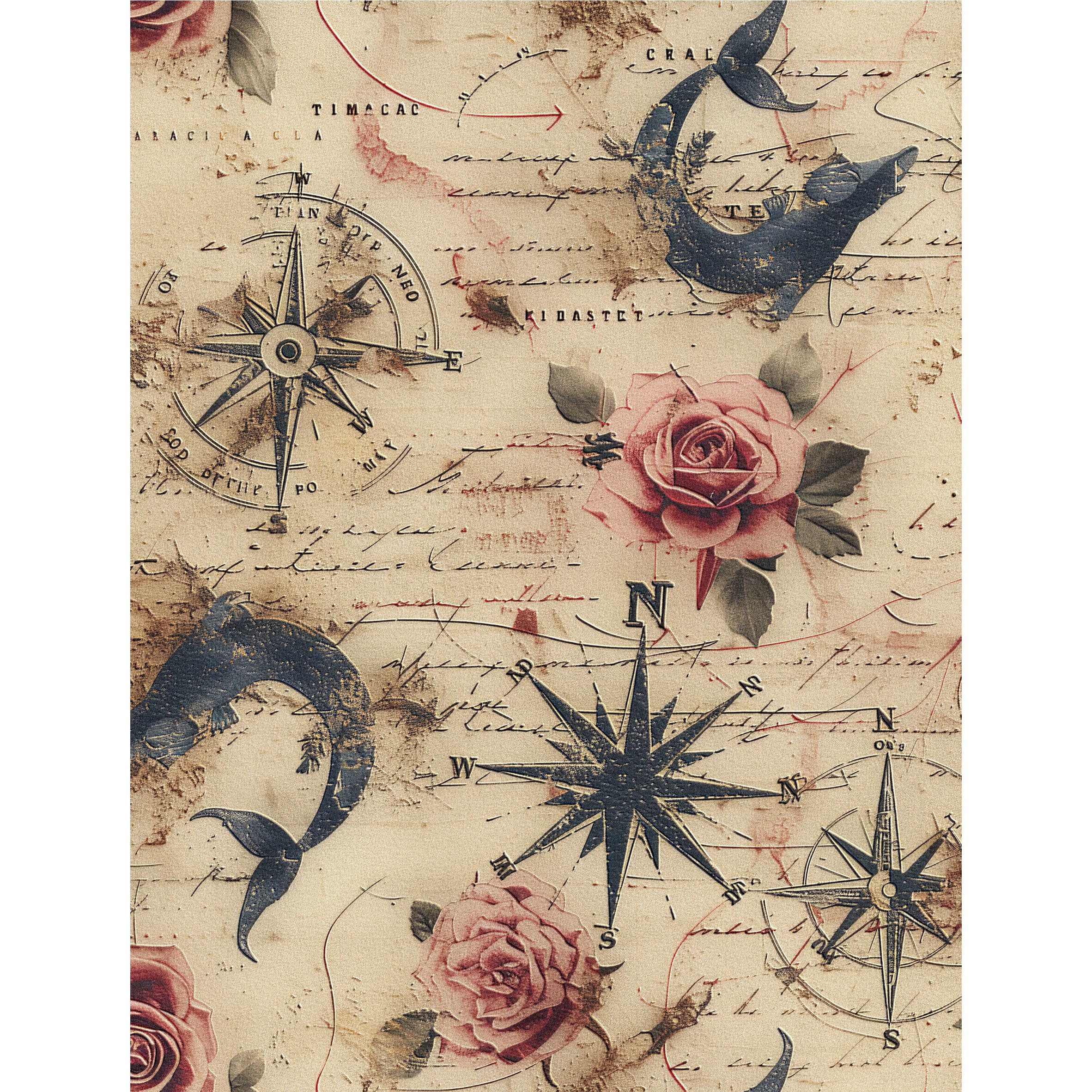 Dark Backgrounds Rice Paper – for Decoupage Scrapbooking Cards Crafts