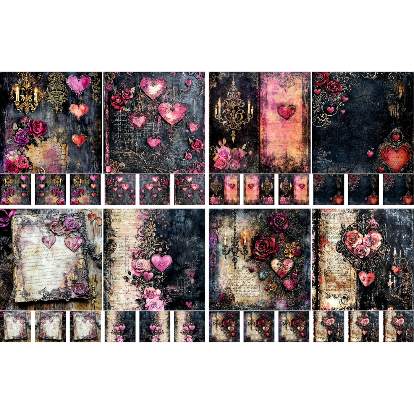 Decoupage Rice Papers - 4 Sheets | 8 Unique Designs | Versatile Christmas Designs for Art Projects & Crafting by CRAFT KREATIVELY