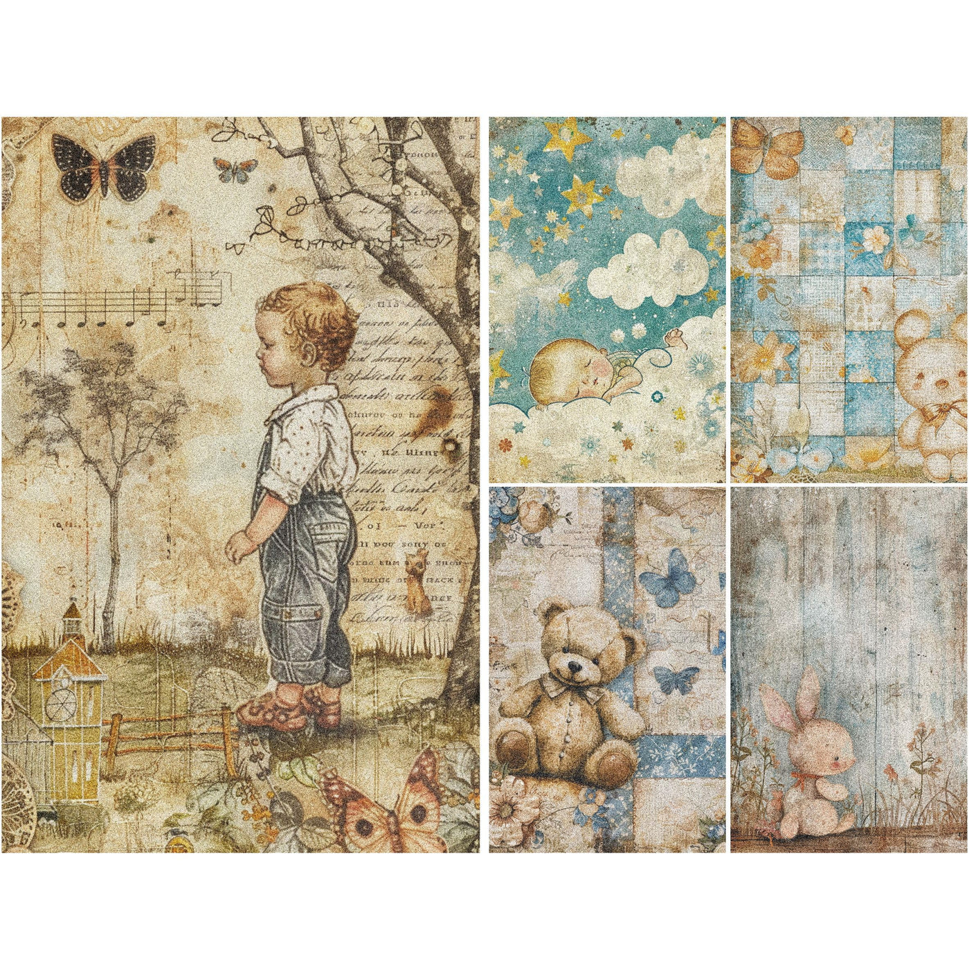 Post Card Rice Paper – for Decoupage Scrapbooking Crafts
