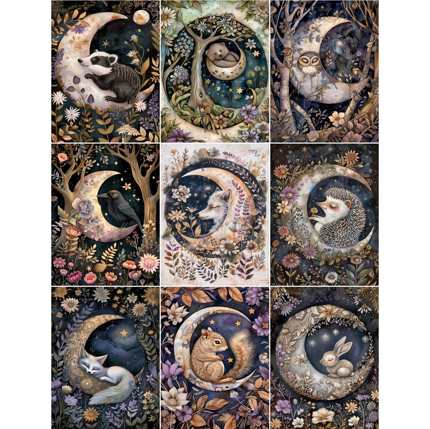 Cameos Rice Paper - for Decoupage Furniture Print Crafts