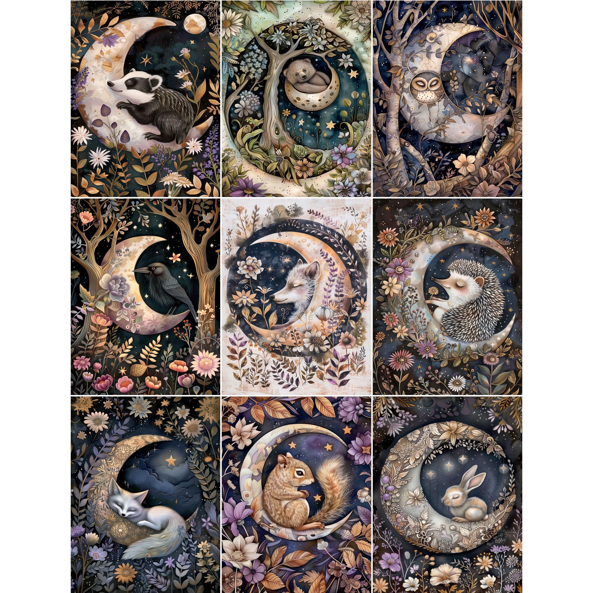 Cameos Rice Paper - for Decoupage Furniture Print Crafts