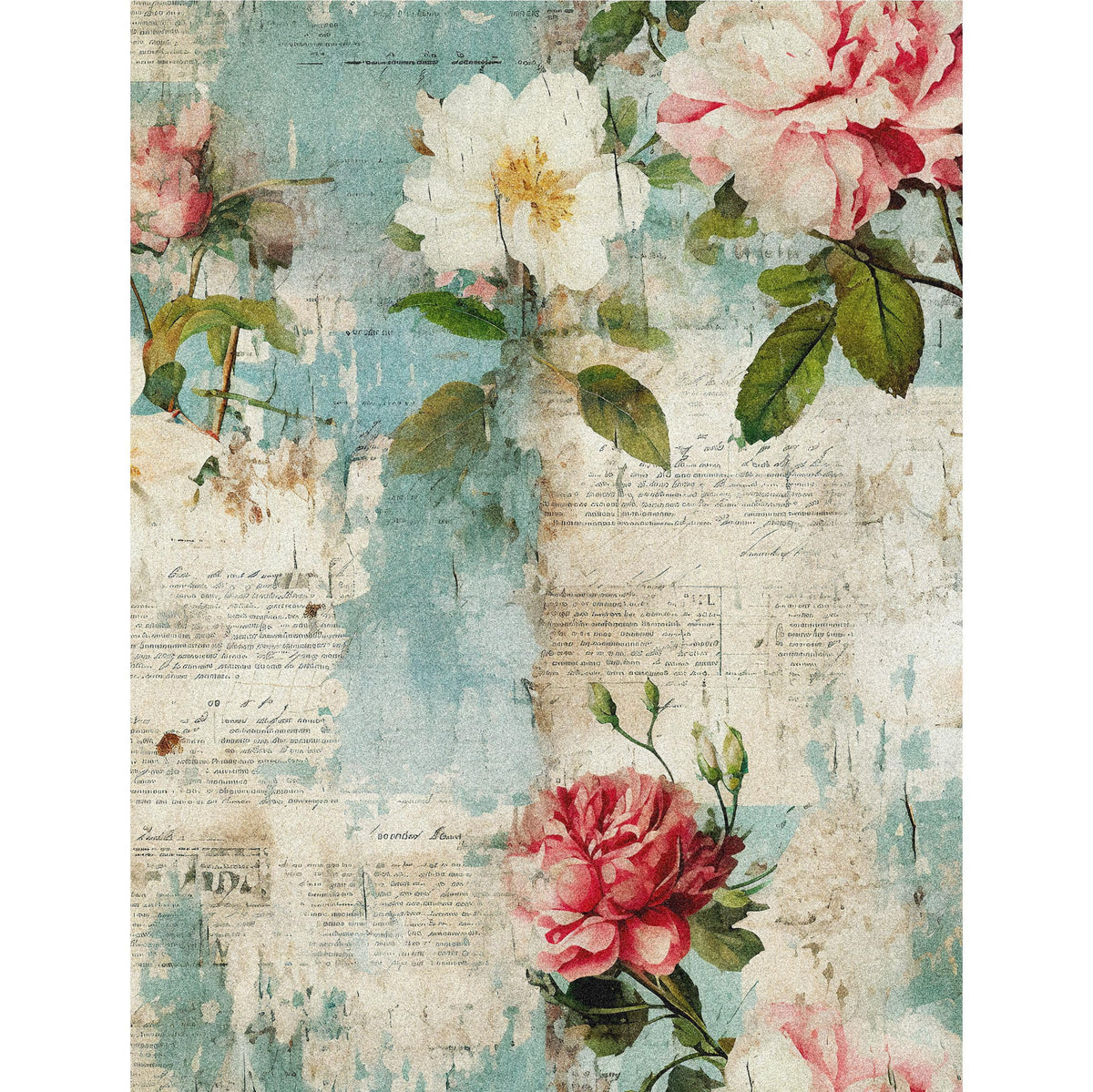 Vintage Grunge Rice Paper – for Decoupage Scrapbooking Cards Crafts