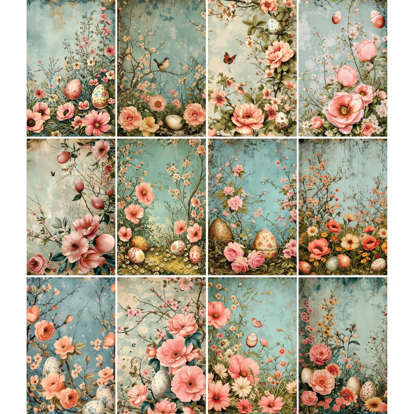 Decoupage Rice Papers - 6 Pieces | 12 Unique Designs | Versatile Decoupage Designs for Art Projects & Crafting by CRAFT KREATIVELY