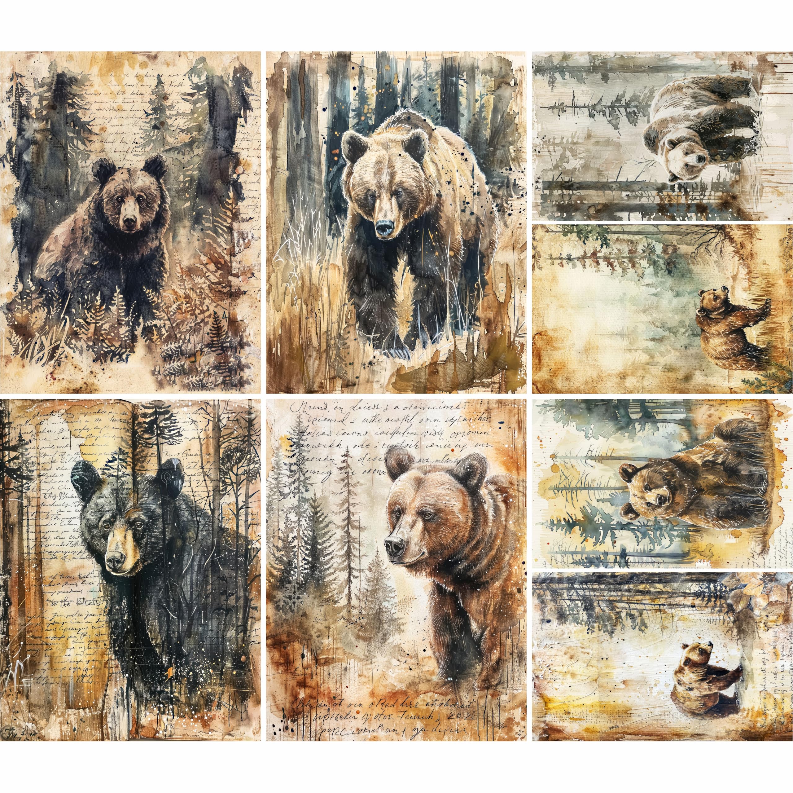 Animal Rice Papers – Decoupage Paper 6x Designs for Collage, Mixed Media, Card Making & Crafts, Decoupage by CRAFT KREATIVELY