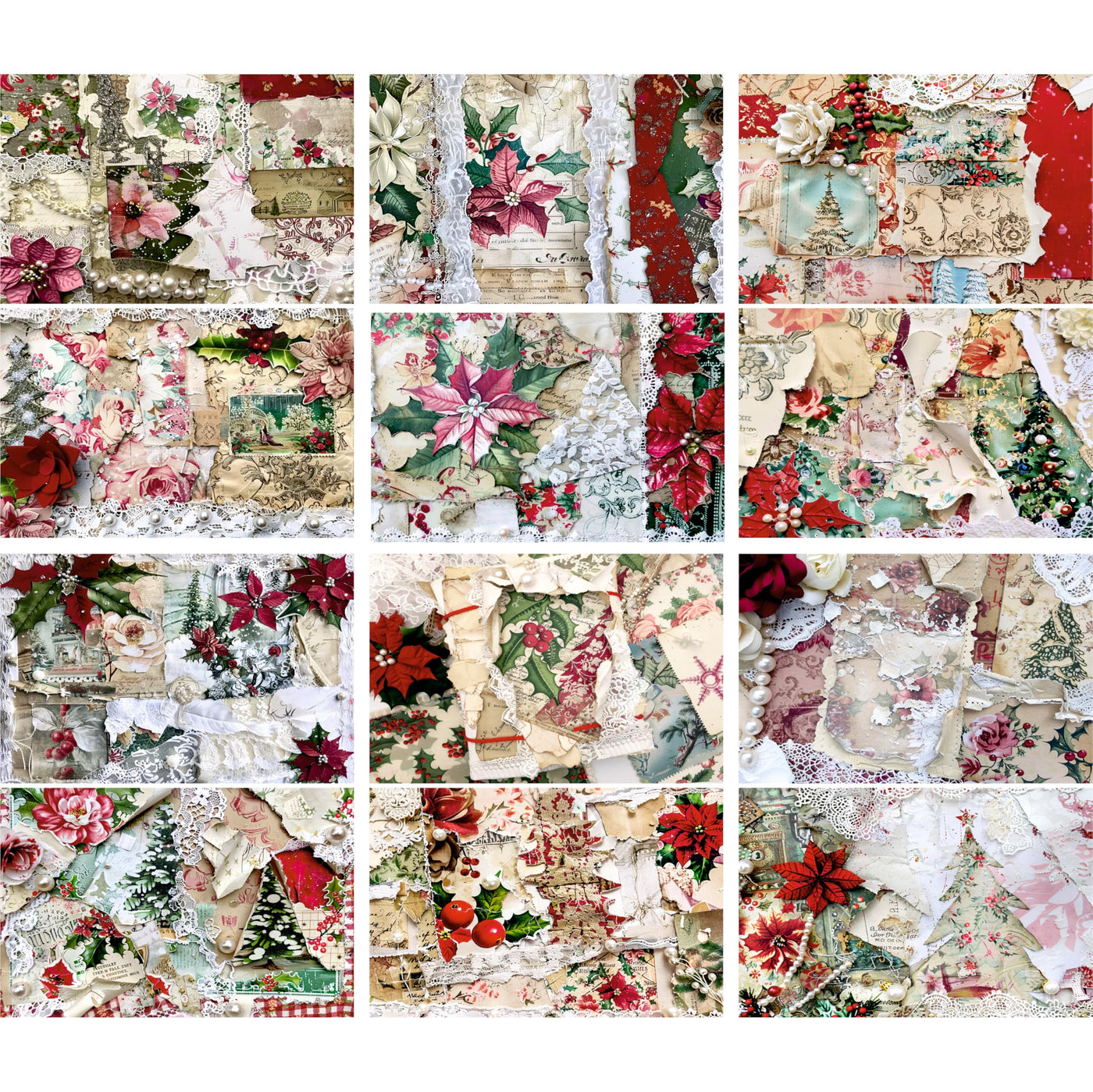 Decoupage Rice Papers - 6 Pieces | 6 Unique Designs | Versatile Decoupage Designs for Art Projects & Crafting by CRAFT KREATIVELY