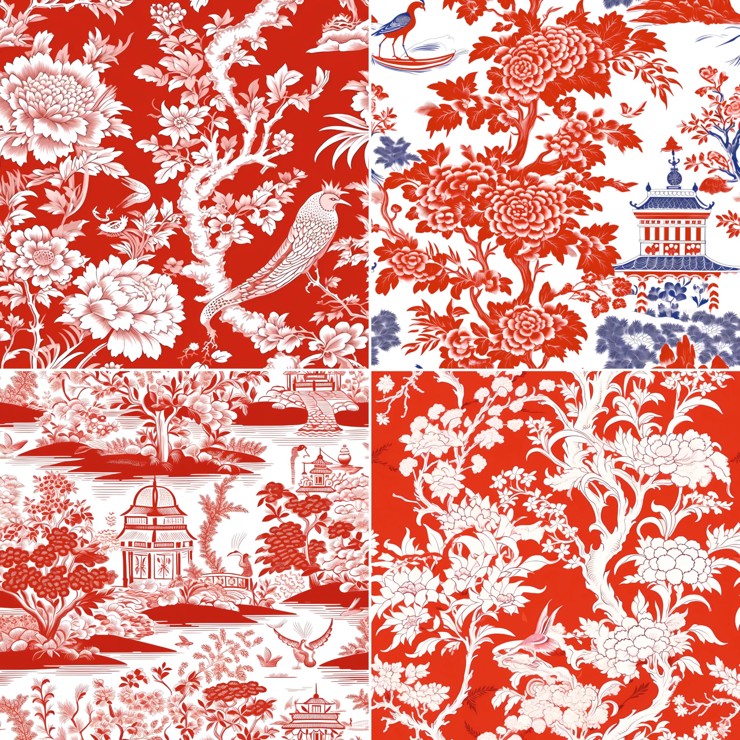 Decoupage Rice Paper (2 pc) - 8x Decoupage Toile de Jouy Designs for Collage, Card Making & Crafts, Decoupage by CRAFT KREATIVELY