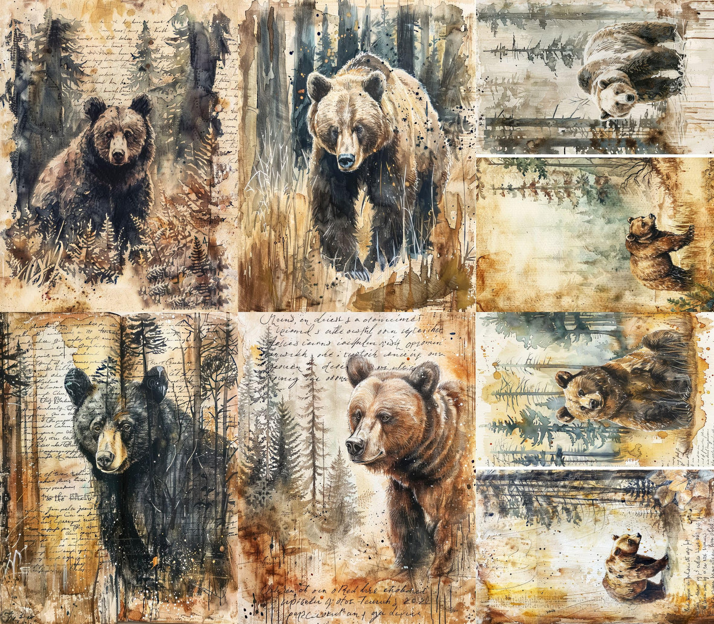 Animal Rice Papers – Decoupage Paper 6x Designs for Collage, Mixed Media, Card Making & Crafts, Decoupage by CRAFT KREATIVELY