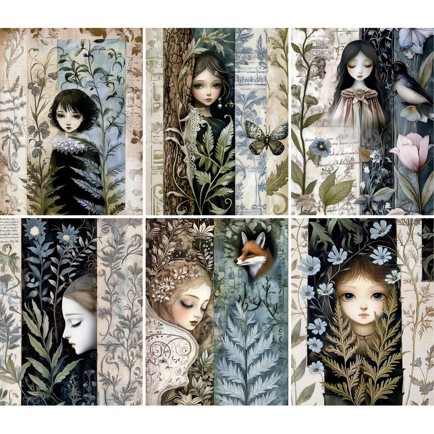 Botanical Rice Papers – Decoupage Paper Design for Furniture, Mixed Media, Cards & Crafts, Decoupage by CRAFT KREATIVELY