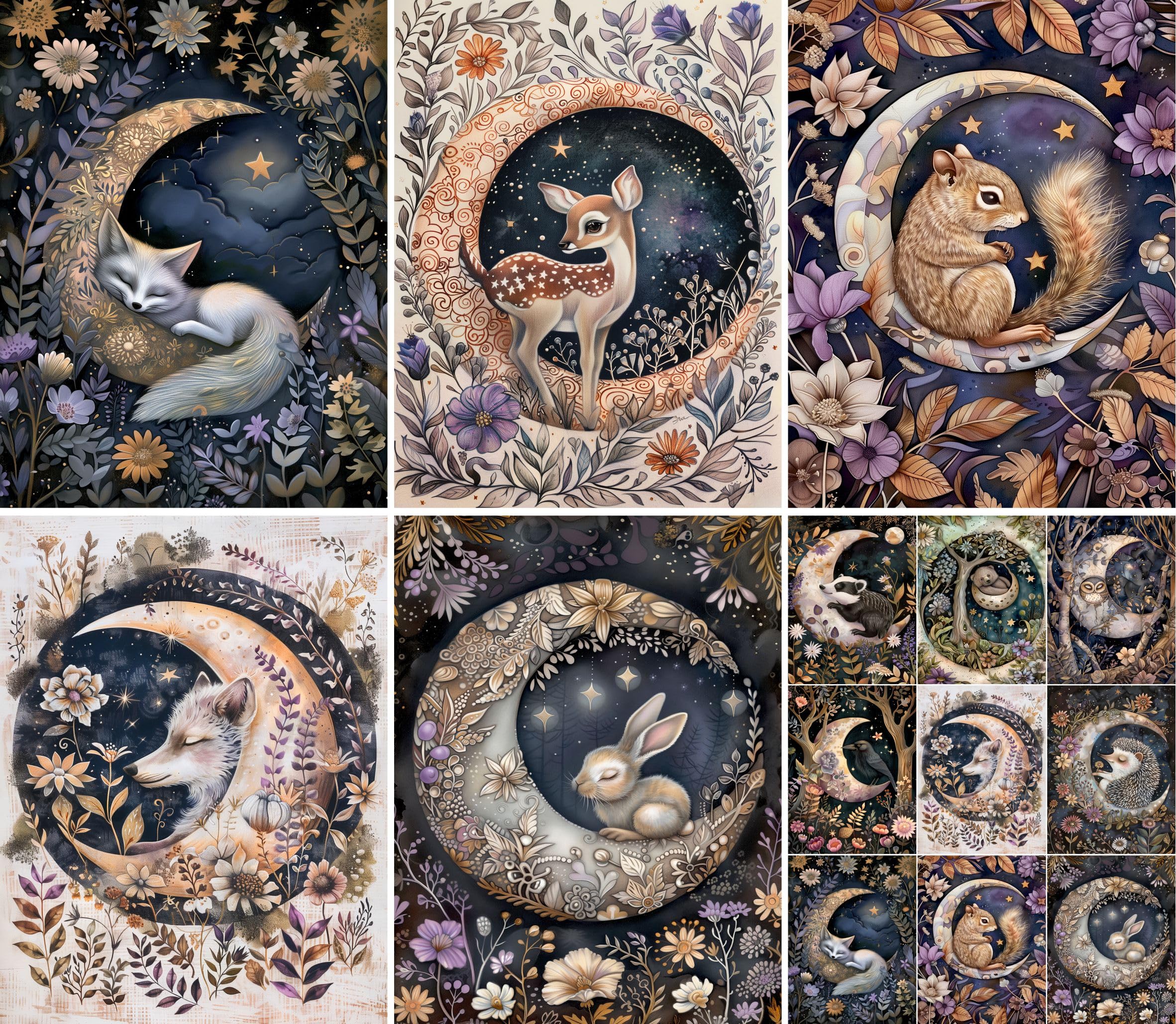 Cameos Rice Paper - for Decoupage Furniture Print Crafts