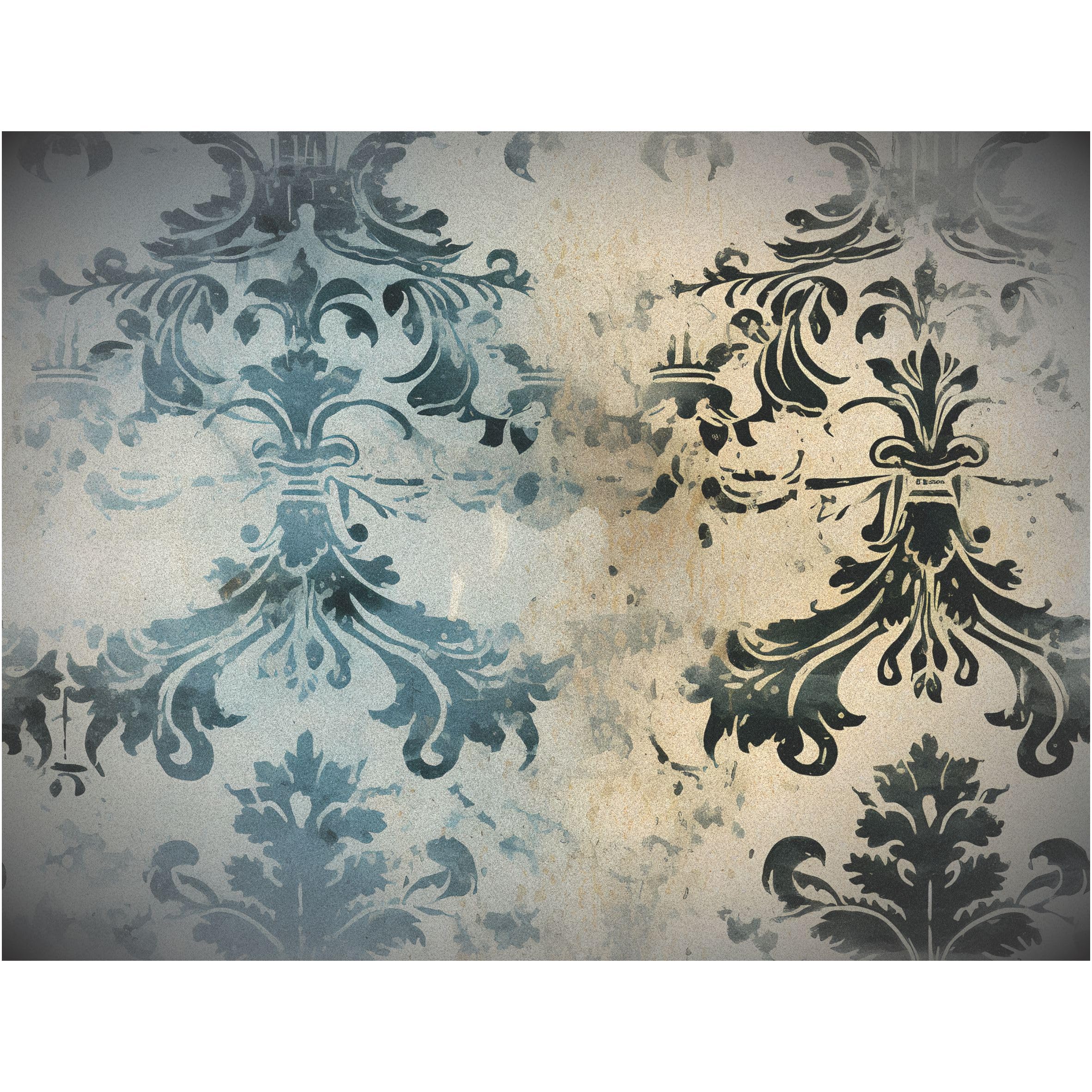 Faded Damask Rice Paper, 20 x 26,6cm (6pc) - 6 Designs for Scrapbooking Cards Crafts, Decoupage by CRAFT KREATIVELY