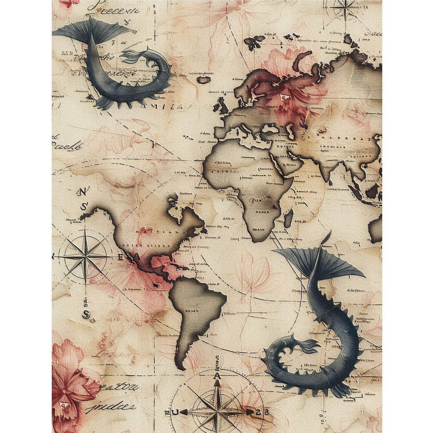 Dark Backgrounds Rice Paper – for Decoupage Scrapbooking Cards Crafts