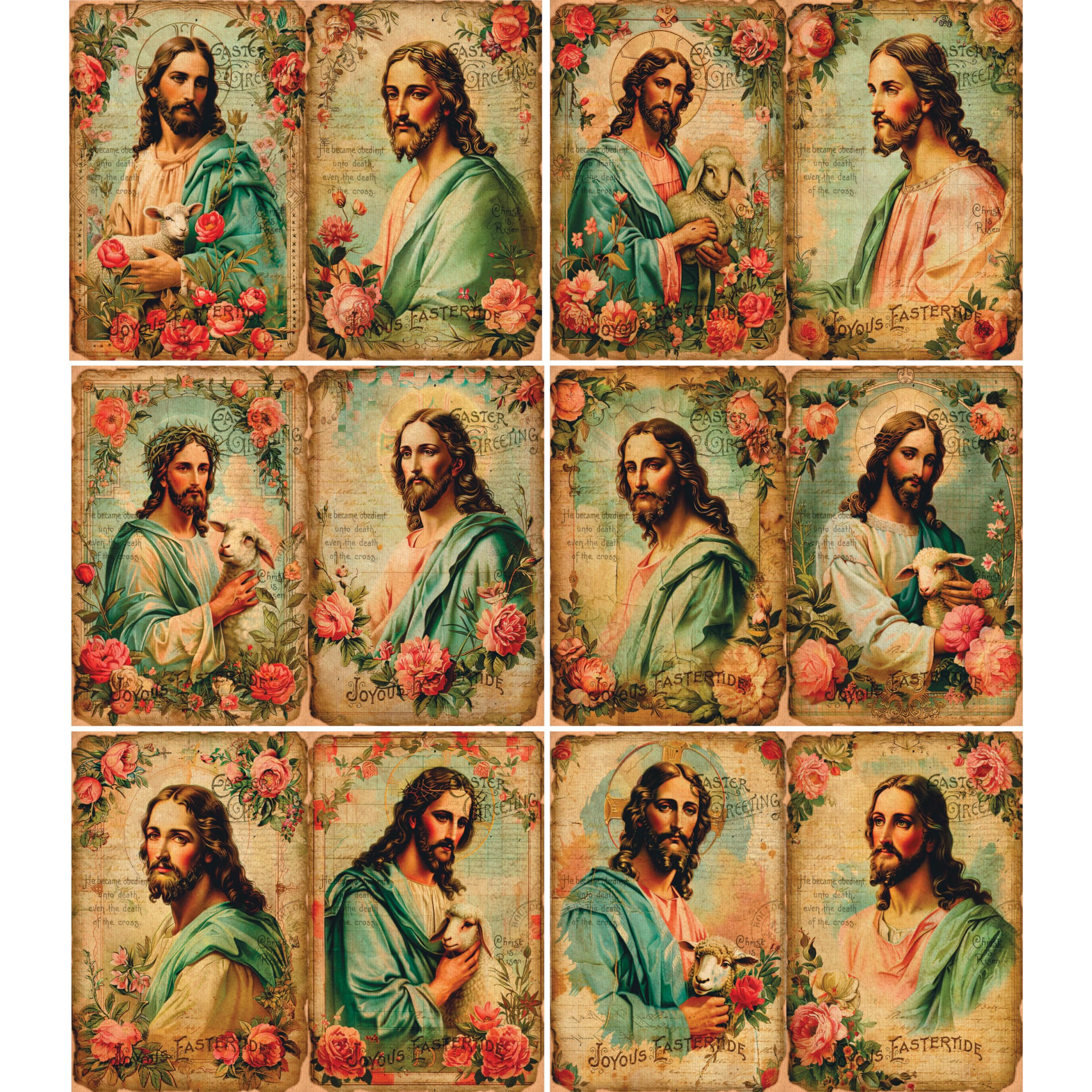 Decoupage Rice Papers - 6 Pieces | 12 Unique Designs | Versatile Decoupage Designs for Art Projects & Crafting by CRAFT KREATIVELY