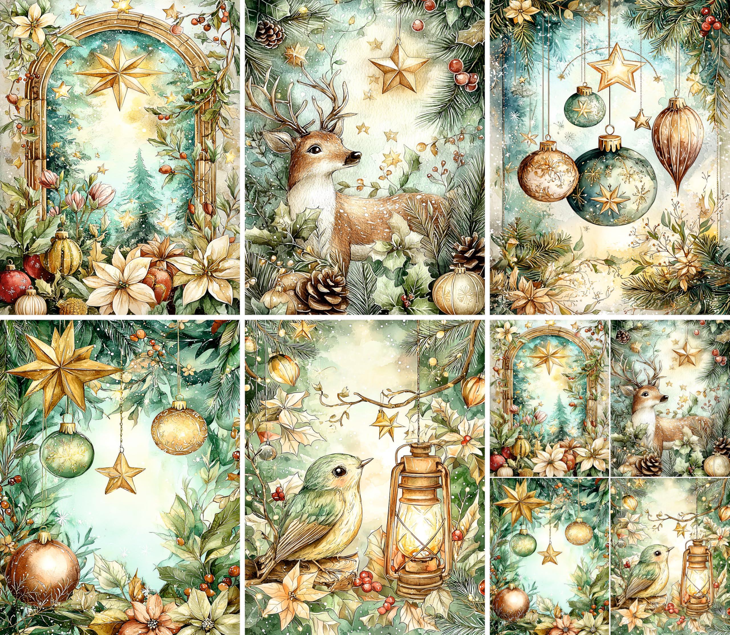 Decoupage Rice Papers - 4 Sheets | 32 Pieces | 8 Unique Designs | Versatile Designs for Art Projects & Crafting by CRAFT KREATIVELY