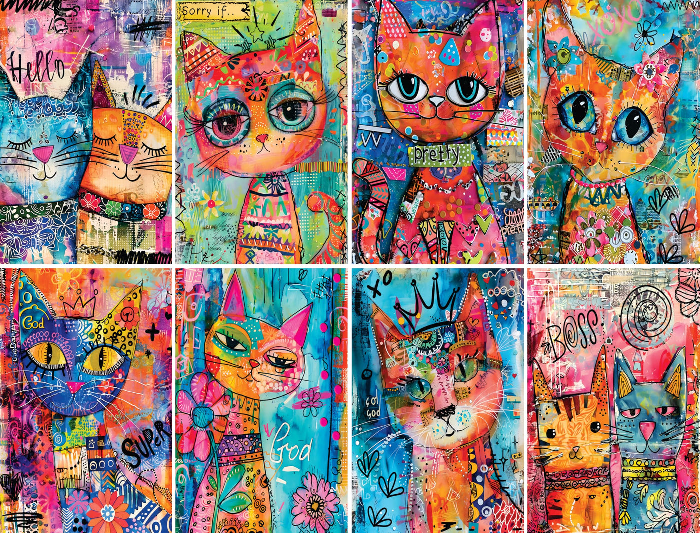 Decoupage Rice Papers - 6 Pieces | 12 Unique Designs | Versatile Decoupage Designs for Art Projects & Crafting by CRAFT KREATIVELY