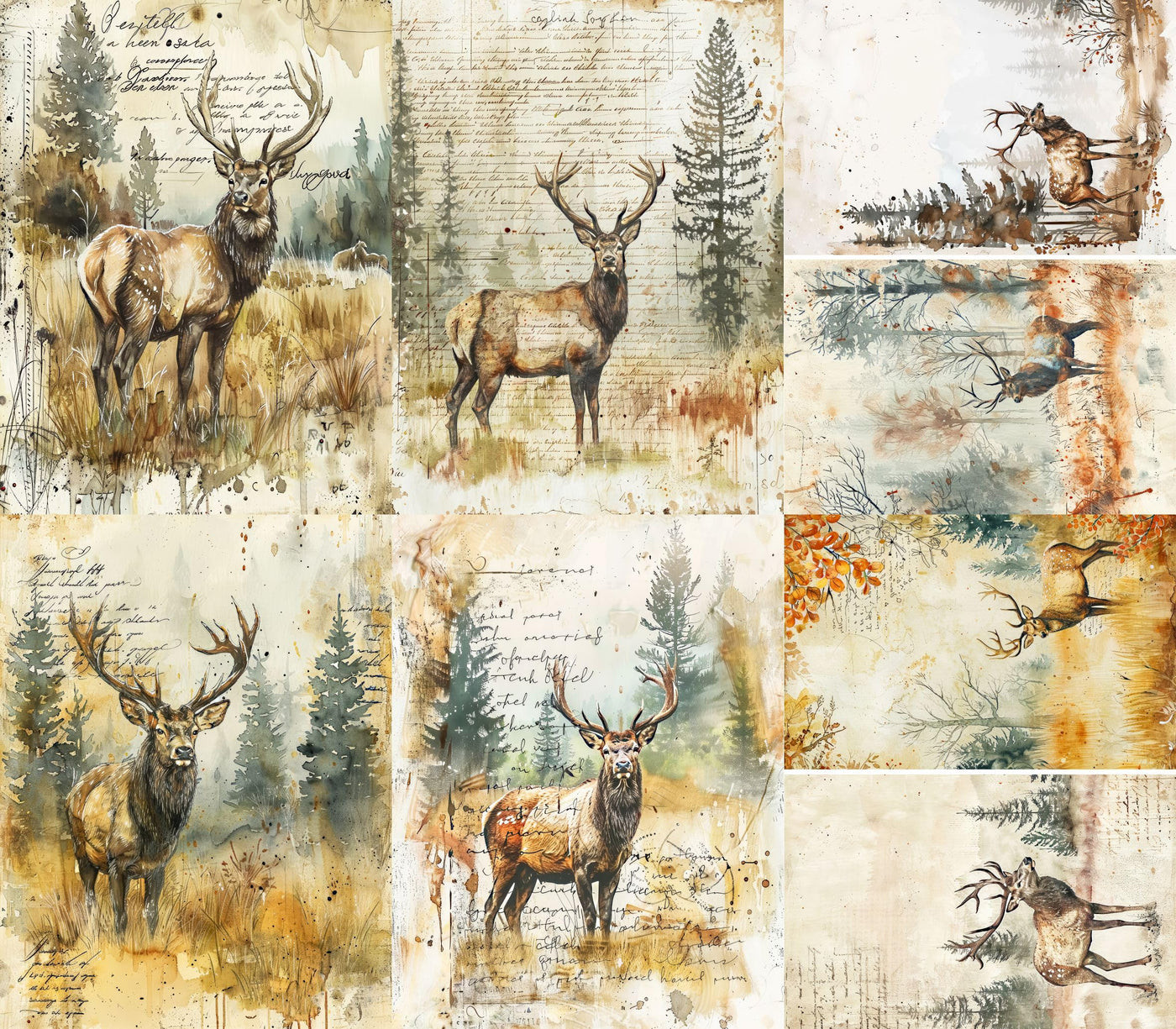 Animal Rice Papers – Decoupage Paper 6x Designs for Collage, Mixed Media, Card Making & Crafts, Decoupage by CRAFT KREATIVELY
