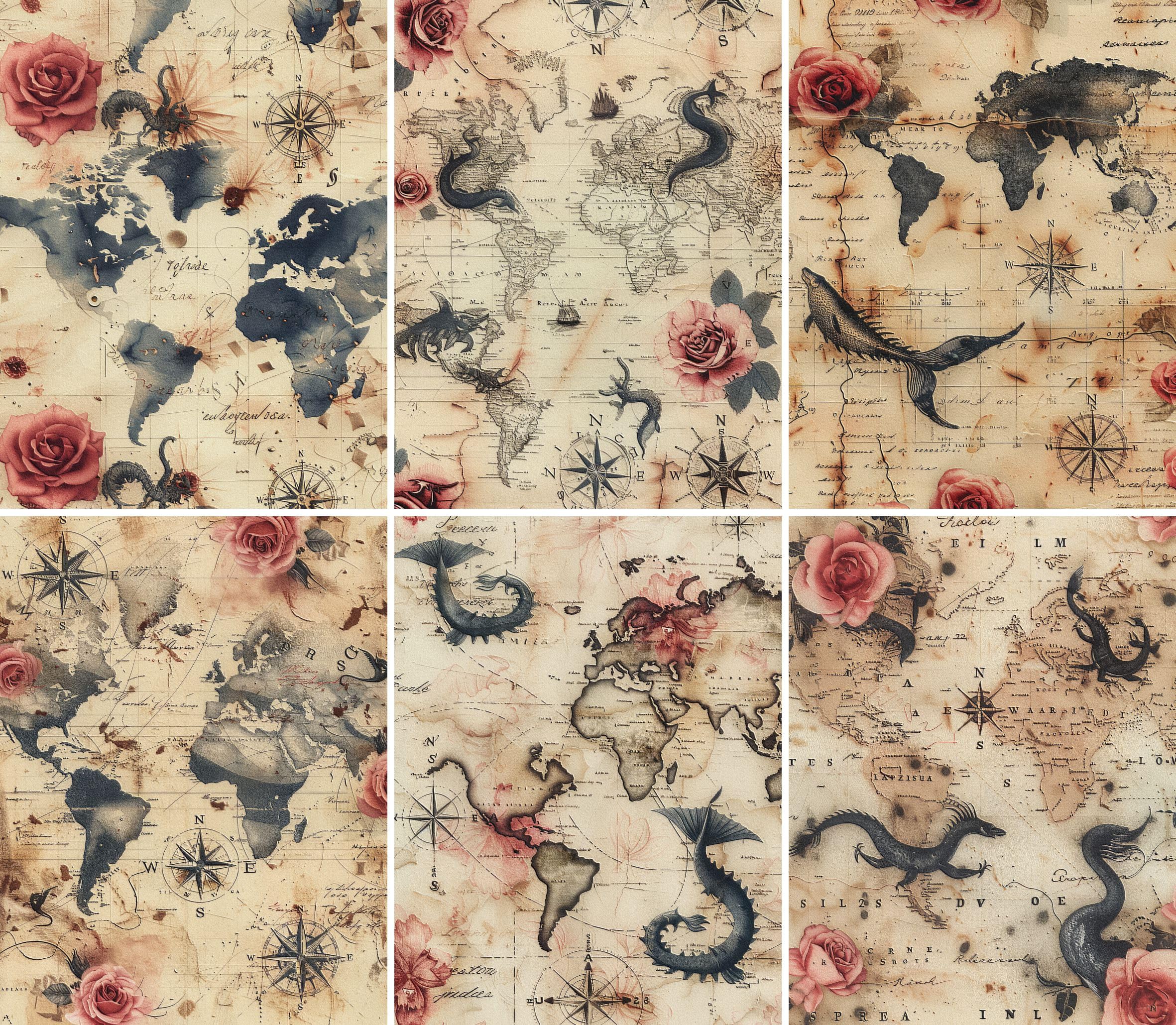Dark Backgrounds Rice Paper – for Decoupage Scrapbooking Cards Crafts