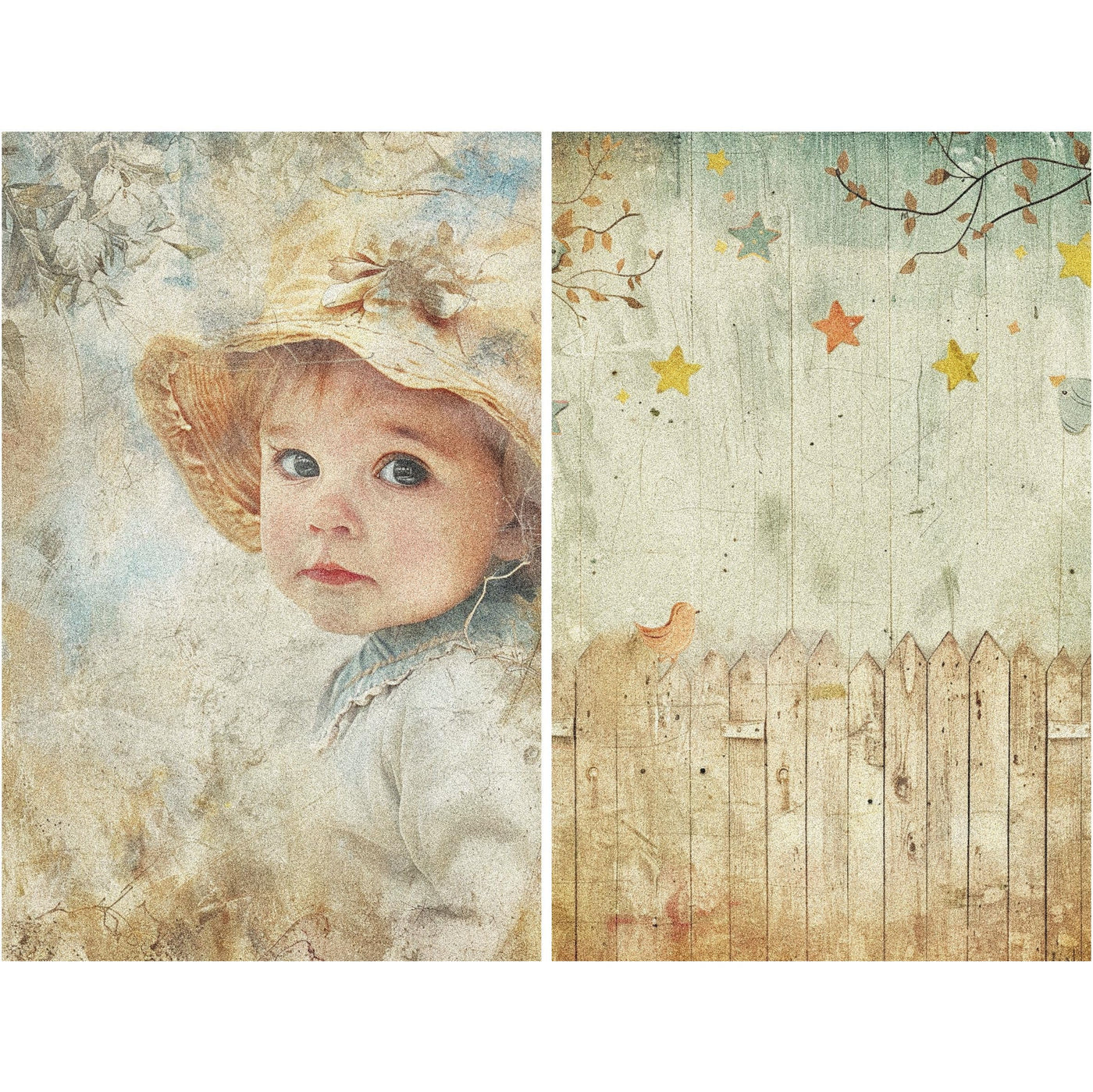 Post Card Rice Paper – for Decoupage Scrapbooking Crafts