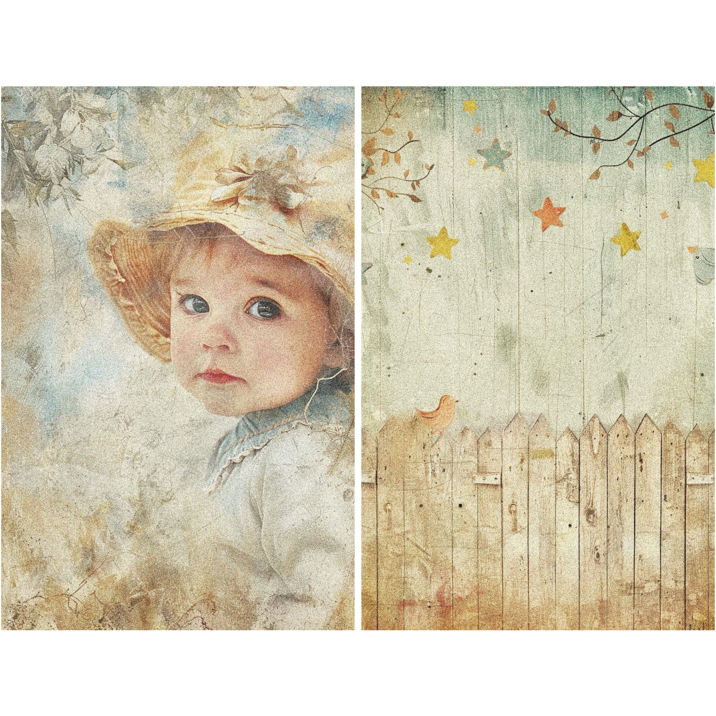 Post Card Rice Paper – for Decoupage Scrapbooking Crafts