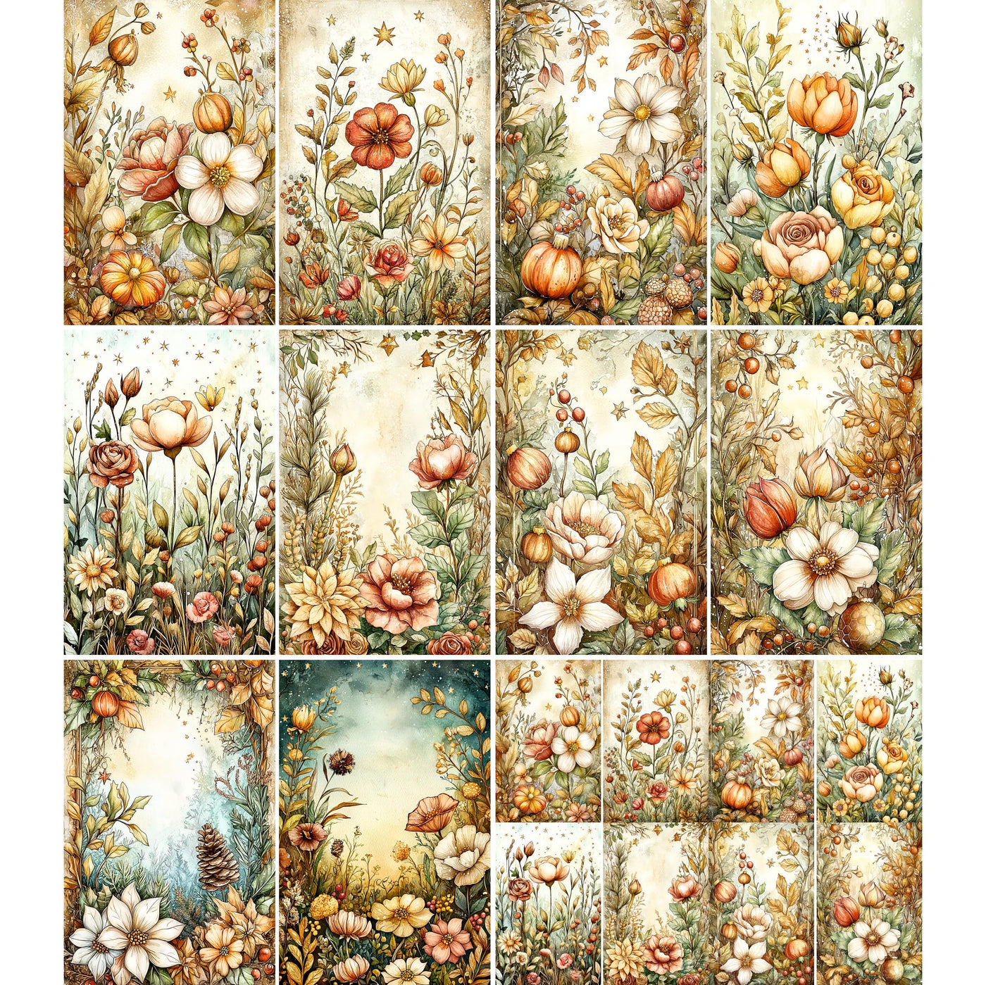 Decoupage Rice Papers - 6 Pieces | 6 Unique Designs | Versatile Decoupage Designs for Art Projects & Crafting by CRAFT KREATIVELY