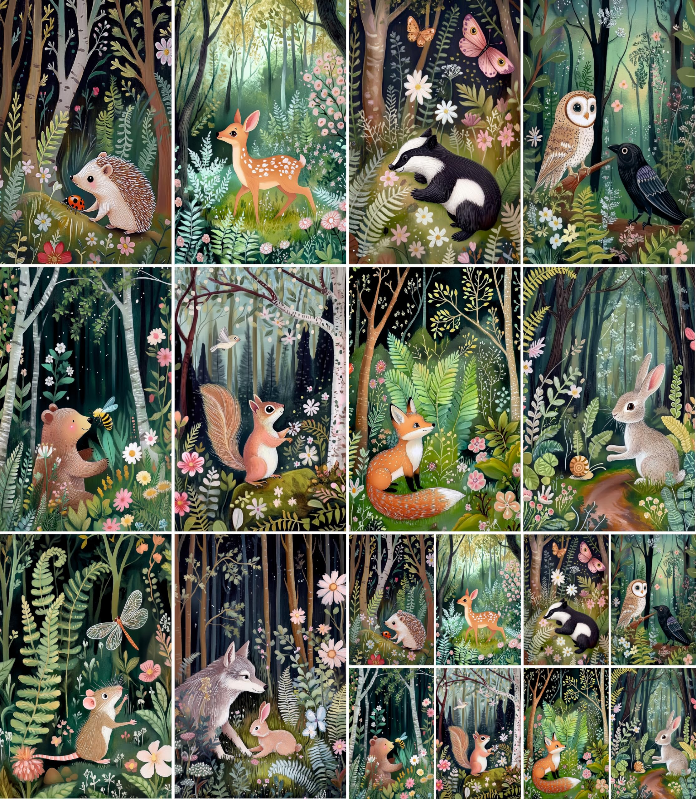 Decoupage Rice Paper, 20 x 26.5cm (6 Sheets) – 6x Decoupage Papers for Collage, Mixed Media, Card Making & Crafts, Decoupage by CRAFT KREATIVELY
