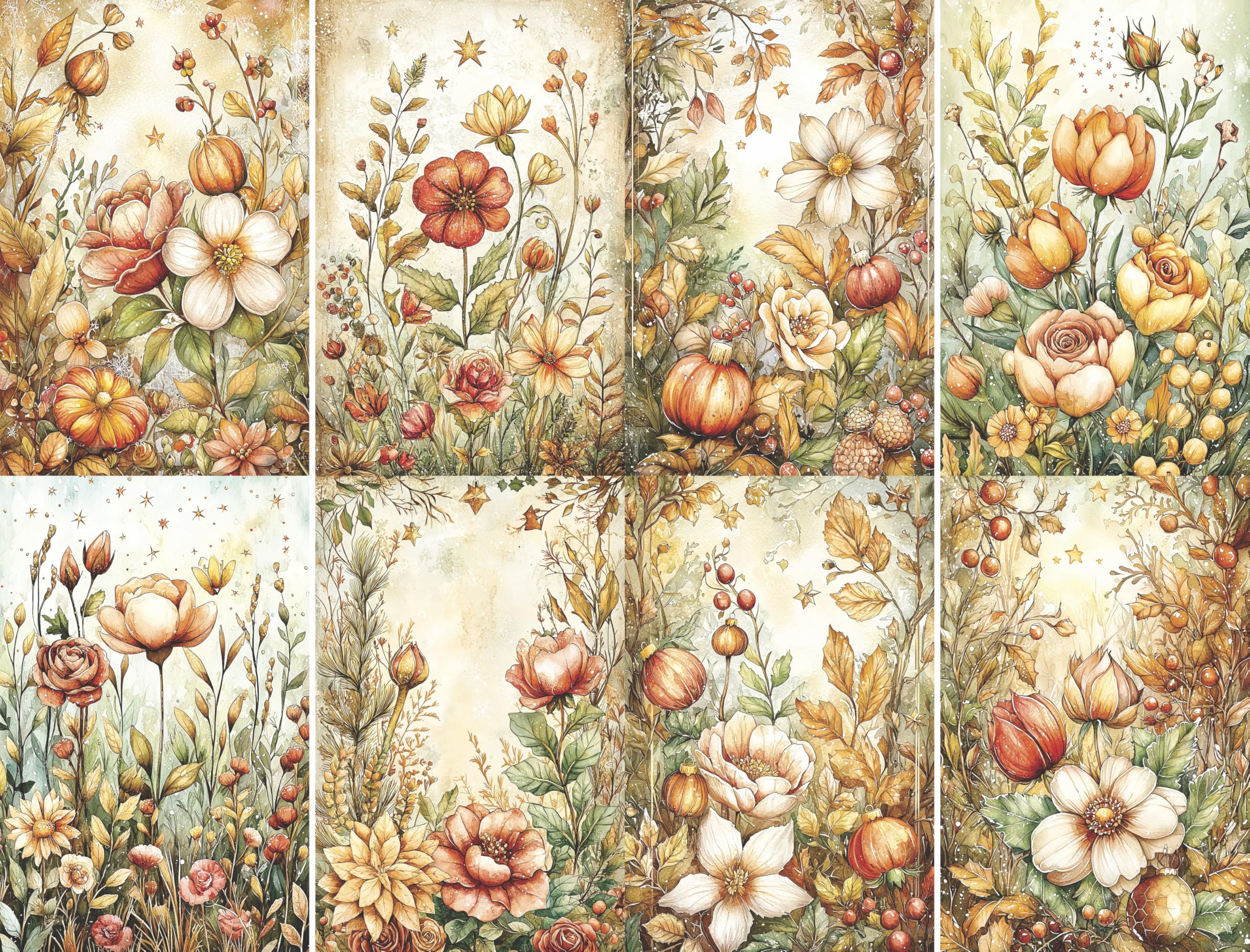 Decoupage Rice Papers - 6 Pieces | 6 Unique Designs | Versatile Decoupage Designs for Art Projects & Crafting by CRAFT KREATIVELY
