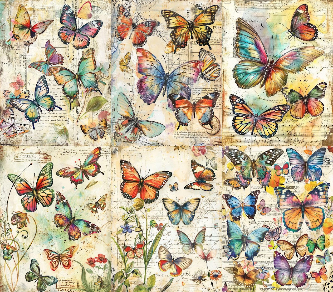 Animal Rice Papers – Decoupage Paper 6x Designs for Collage, Mixed Media, Card Making & Crafts, Decoupage by CRAFT KREATIVELY