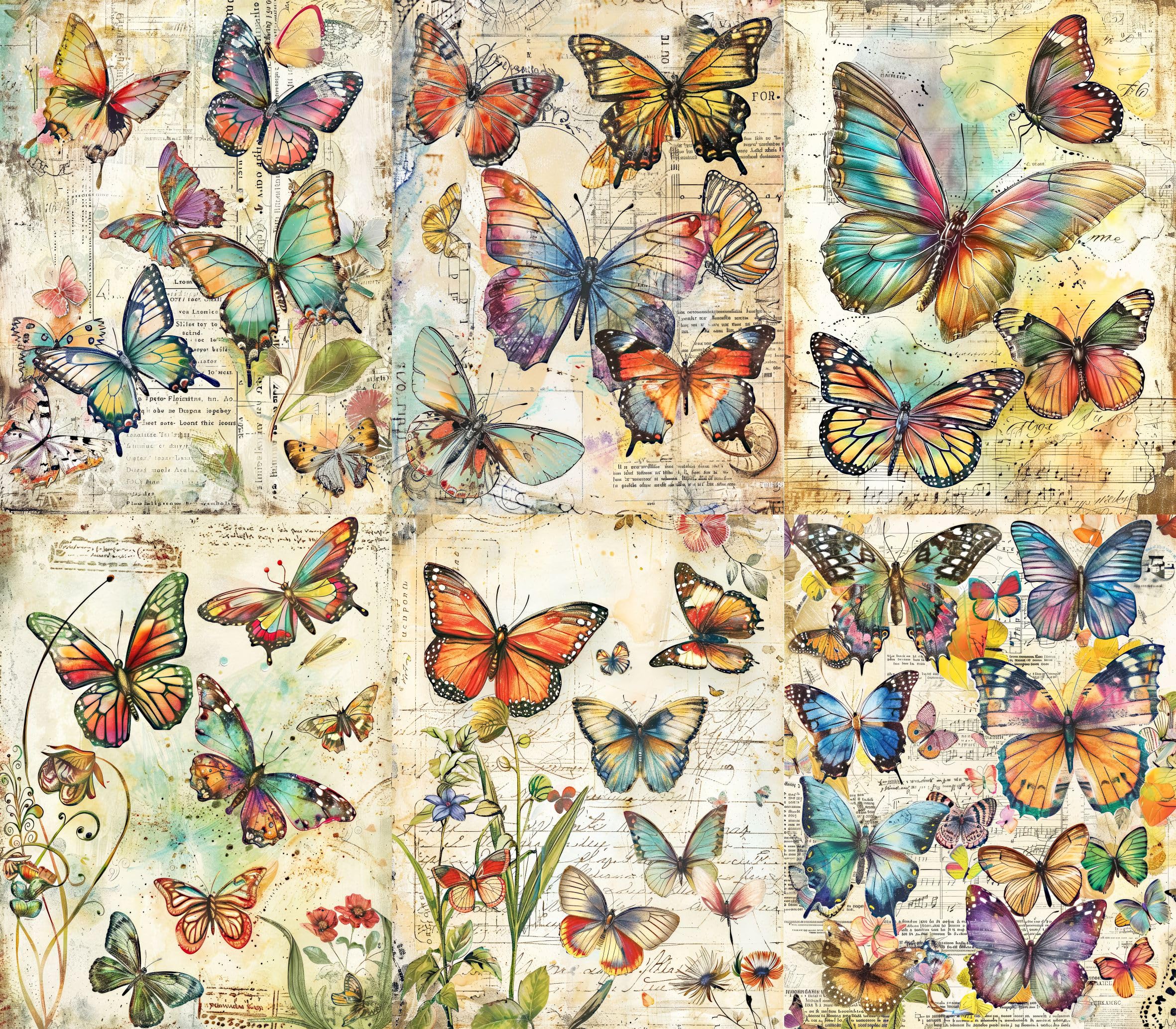 Animal Rice Papers – Decoupage Paper 6x Designs for Collage, Mixed Media, Card Making & Crafts, Decoupage by CRAFT KREATIVELY