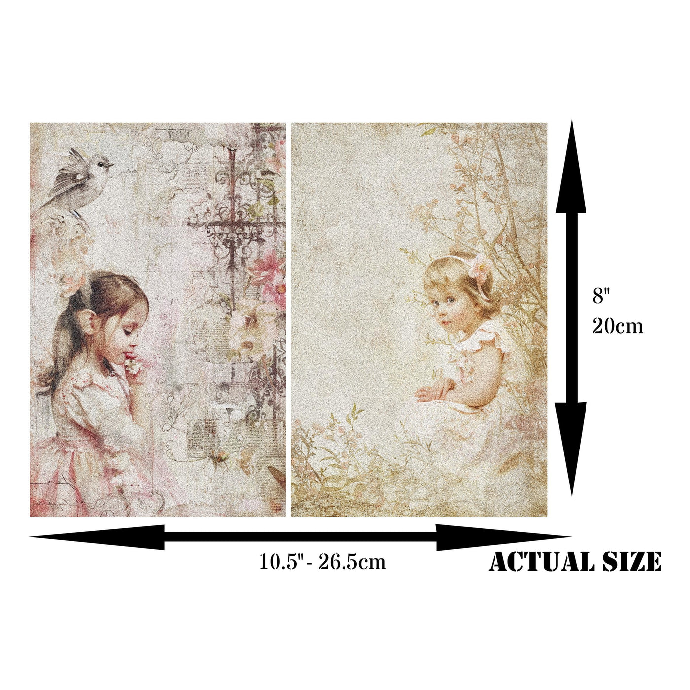 Post Card Rice Paper – for Decoupage Scrapbooking Crafts