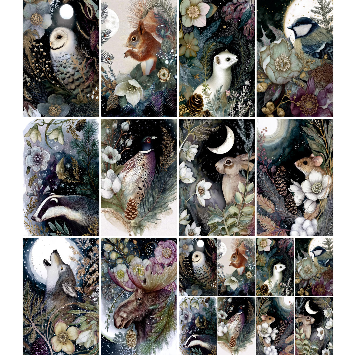 Decoupage Rice Papers - 6 Pieces | 6 Unique Designs | Versatile Decoupage Designs for Art Projects & Crafting by CRAFT KREATIVELY