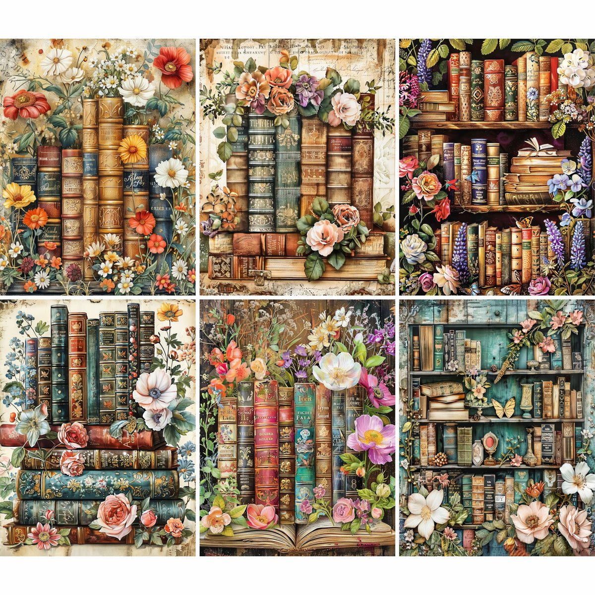 Mixed Media Rice Papers – Decoupage Paper 6x Designs for Collage, Mixed Media, Card Making & Crafts, Decoupage by CRAFT KREATIVELY