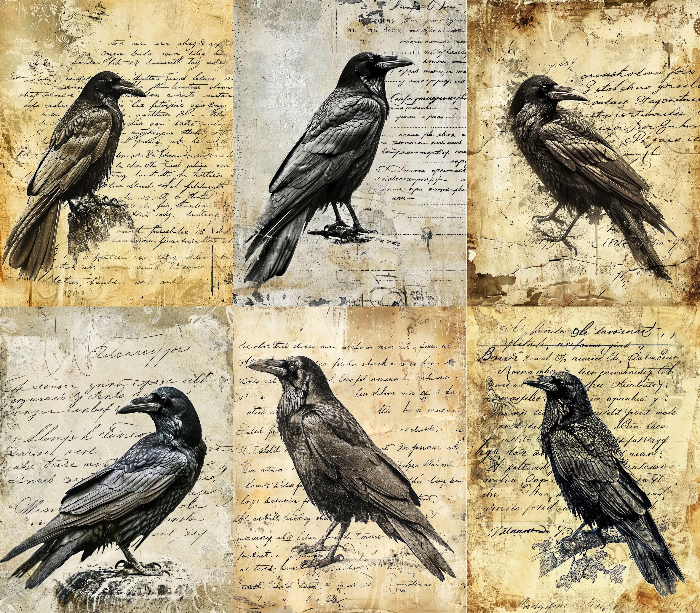 Animal Rice Papers – Decoupage Paper 6x Designs for Collage, Mixed Media, Card Making & Crafts, Decoupage by CRAFT KREATIVELY