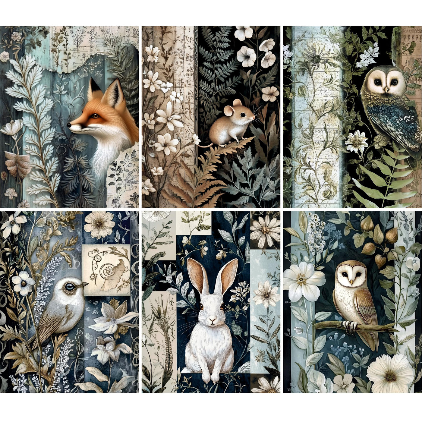 Botanical Rice Papers – Decoupage Paper Design for Furniture, Mixed Media, Cards & Crafts, Decoupage by CRAFT KREATIVELY