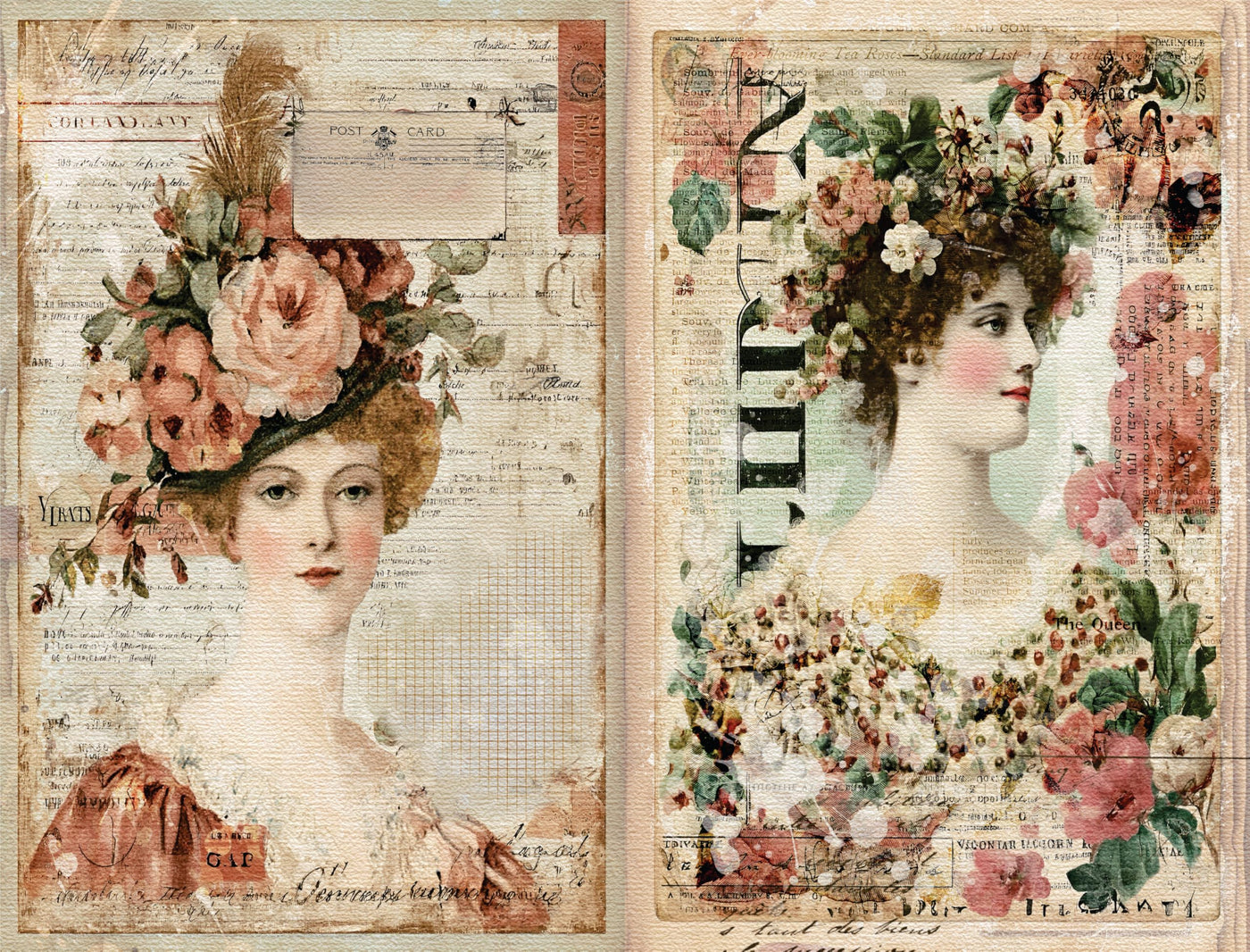 Decoupage Rice Papers - 6 Pieces | 6 Unique Designs | Versatile Decoupage Designs for Art Projects & Crafting by CRAFT KREATIVELY
