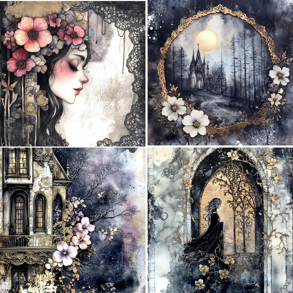 Scenic Rice Papers – Decoupage Paper 8x Designs for Collage, Mixed Media, Card Making & Crafts, Decoupage by CRAFT KREATIVELY