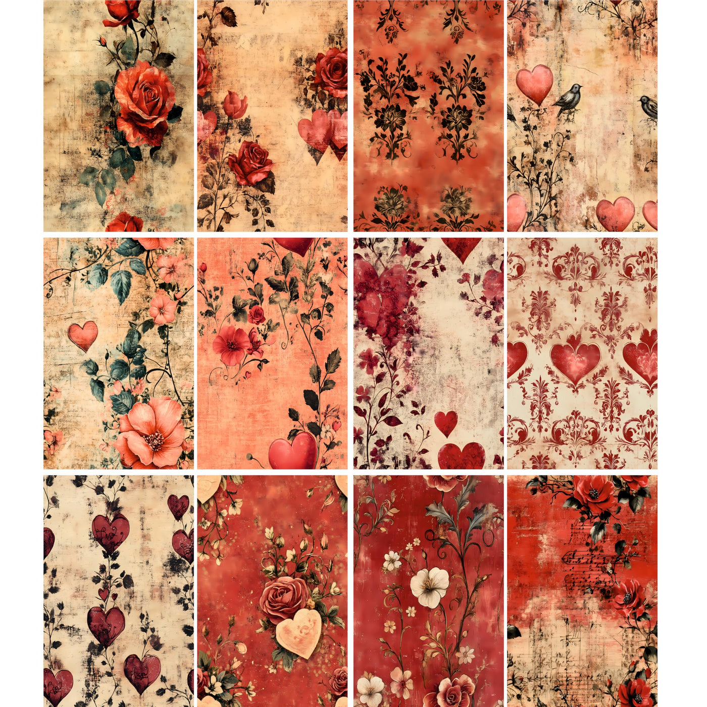 Decoupage Rice Papers - 6 Pieces | 6 Unique Designs | Versatile Decoupage Designs for Art Projects & Crafting by CRAFT KREATIVELY
