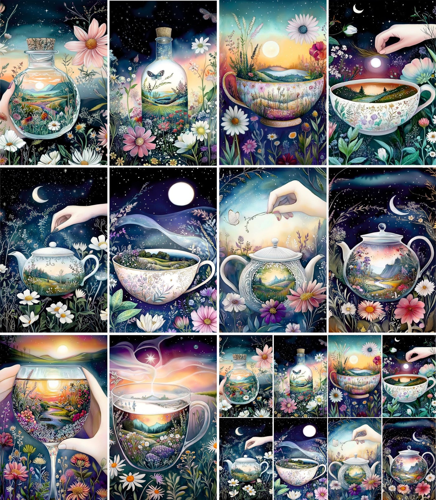 Decoupage Rice Paper, 20 x 26.5cm (6 Sheets) – 6x Decoupage Papers for Collage, Mixed Media, Card Making & Crafts, Decoupage by CRAFT KREATIVELY