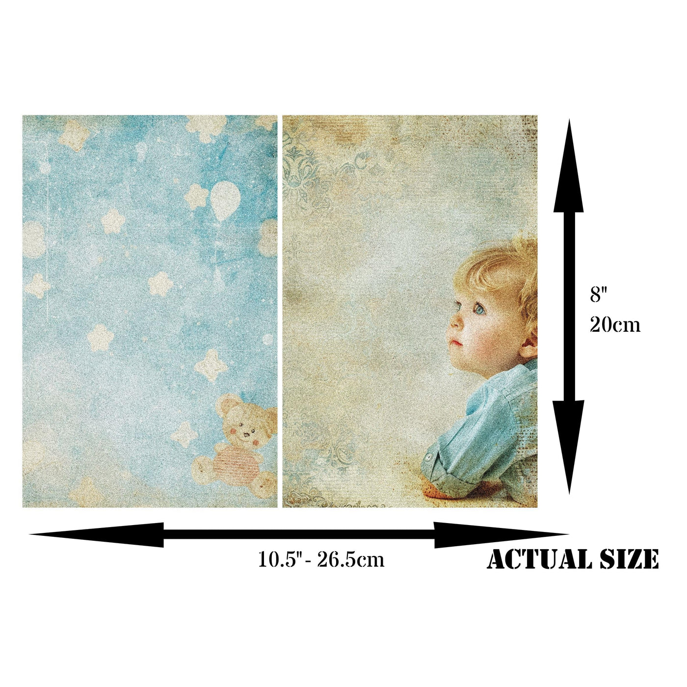 Post Card Rice Paper – for Decoupage Scrapbooking Crafts