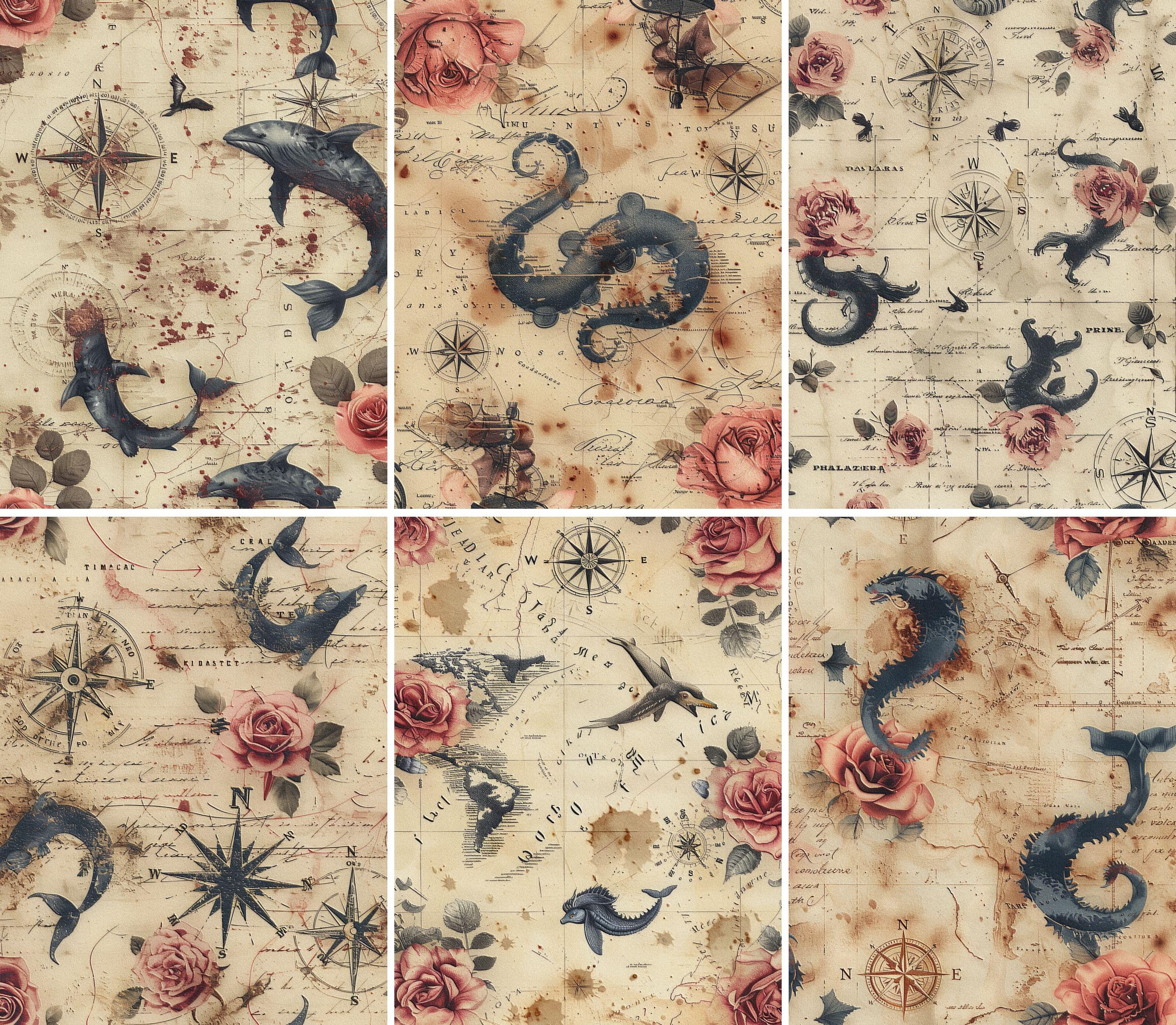 Dark Backgrounds Rice Paper – for Decoupage Scrapbooking Cards Crafts